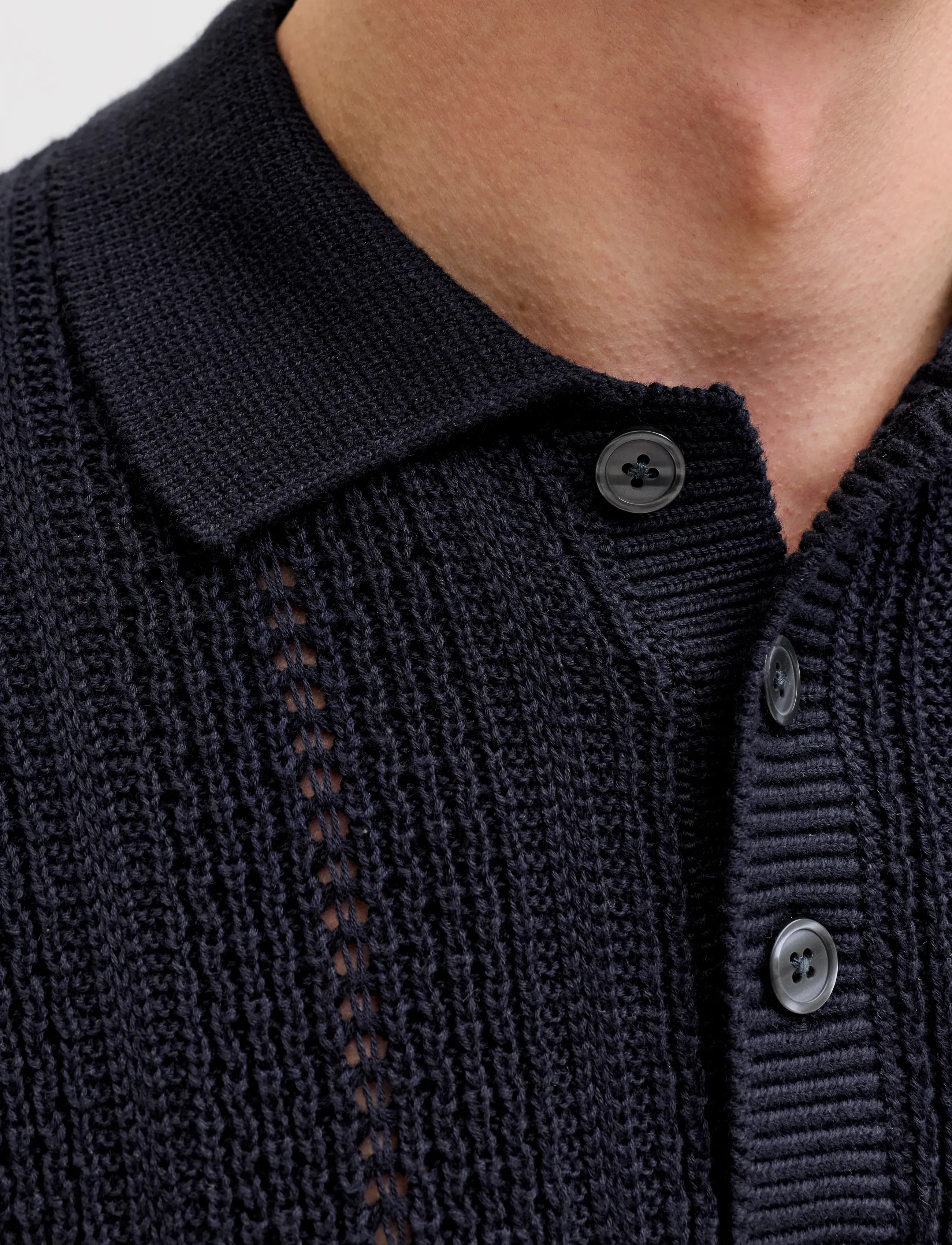Jack & Jones JPRBLAWINSTON KNIT POLO SS SN - Streetstyle - NIGHT SKY / navy
