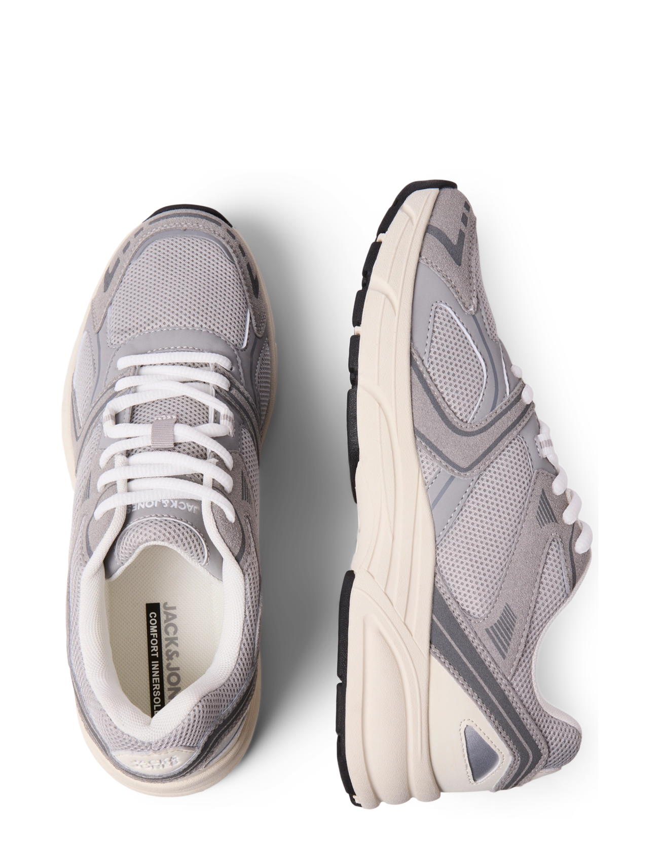 Jack & Jones - JFWASTRA COMBO SNEAKER - kõrge säärega tossud - chiseled stone - 5