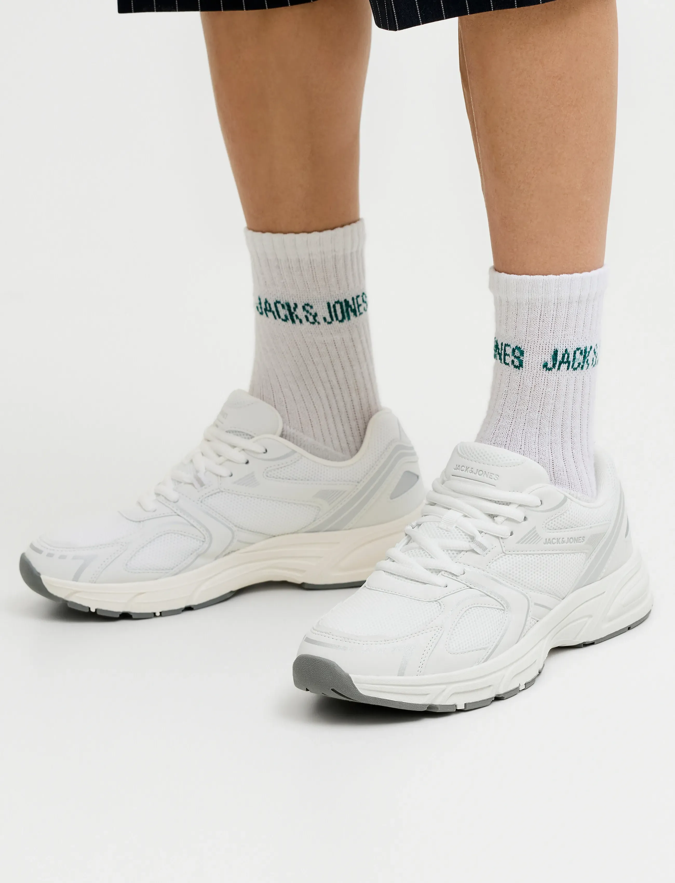Jack & Jones JFWASTRA COMBO SNEAKER NOOS - Looks for less - WHITE / white