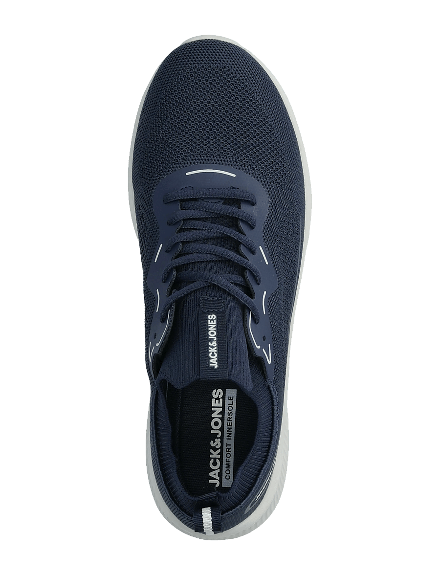 Jack & Jones - JFWJOSHUA KNIT SNEAKER - kõrge säärega tossud - navy blazer - 3