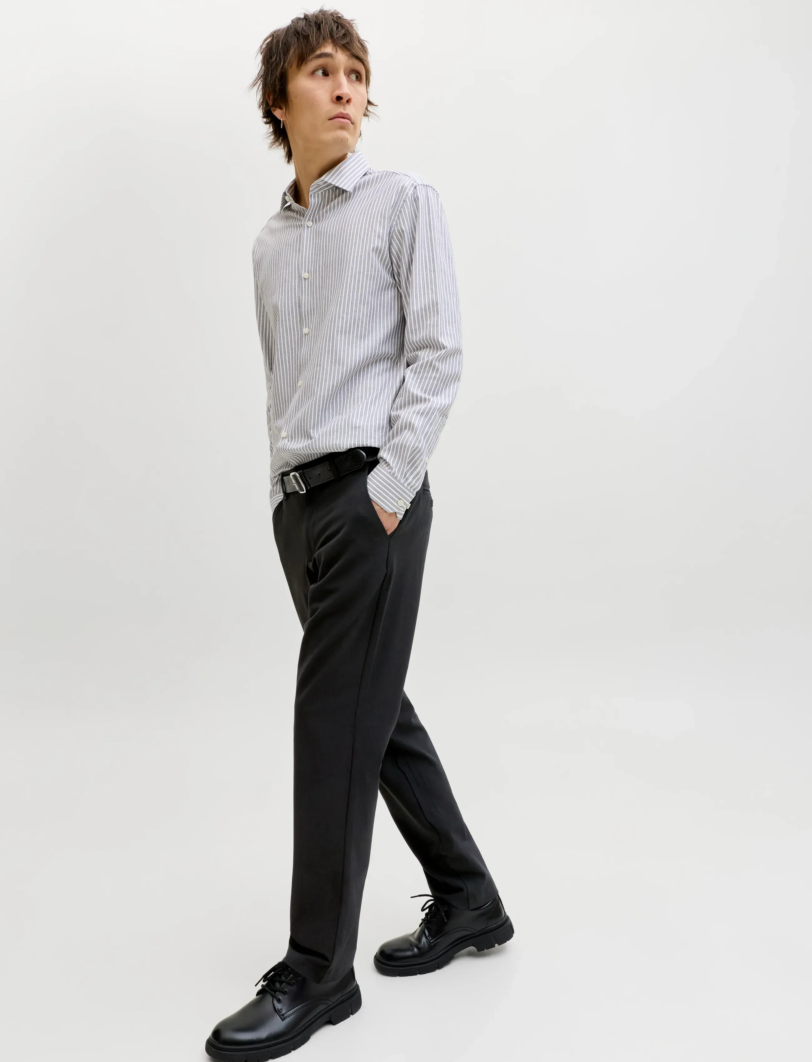 Jack & Jones - JPSTOLLIE CONNOR CHINO NOOS - chinos - black - 5