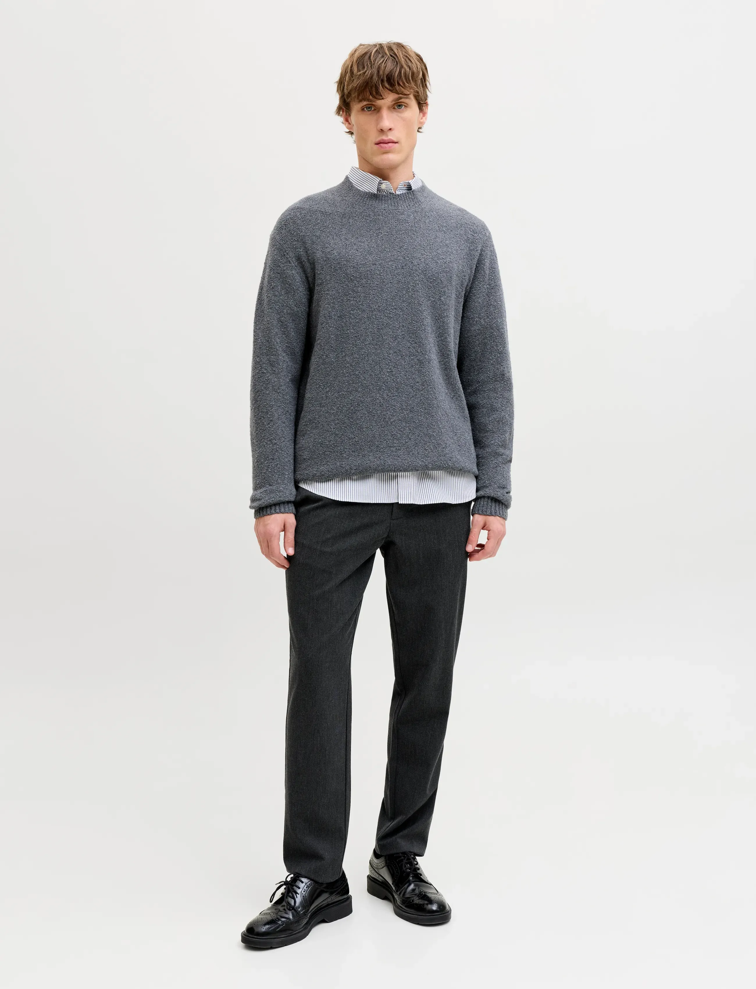 Jack & Jones - JPSTOLLIE CONNOR CHINO NOOS - chinos - dark grey - 4