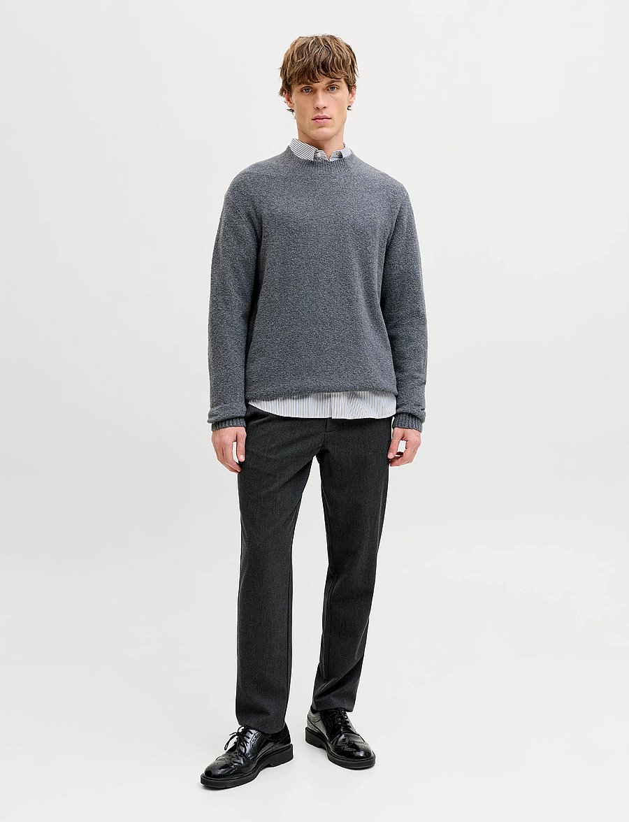 Jack & Jones - JPSTOLLIE CONNOR CHINO NOOS - chinos - dark grey - 4