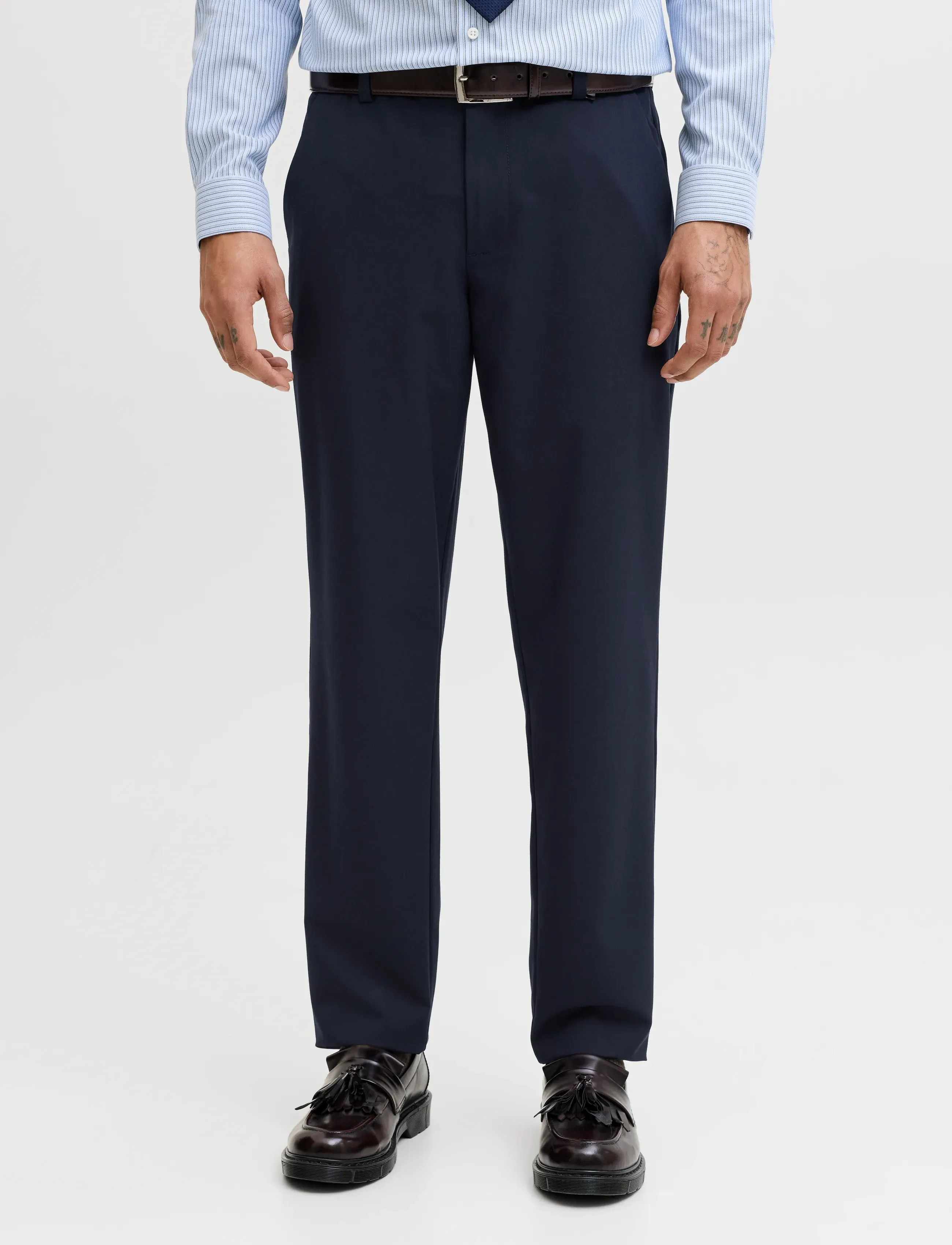 Jack & Jones JPSTOLLIE CONNOR CHINO NOOS - Püksid - DARK NAVY / navy