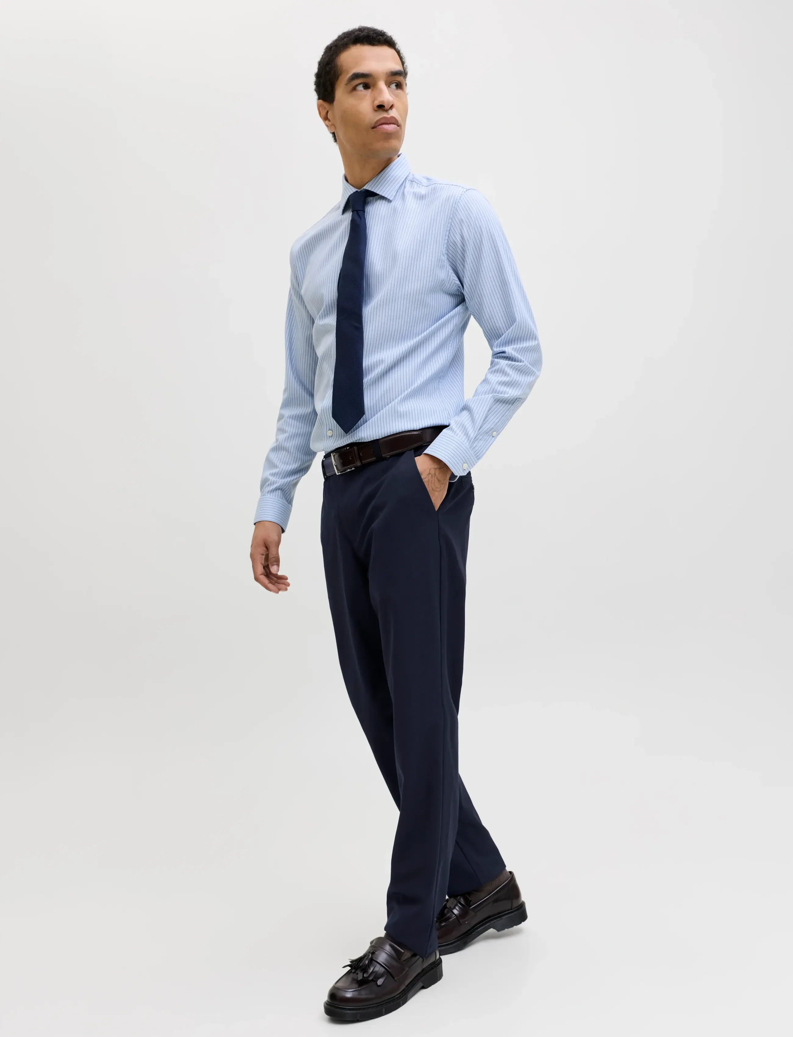 Jack & Jones - JPSTOLLIE CONNOR CHINO NOOS - chinos - dark navy - 5