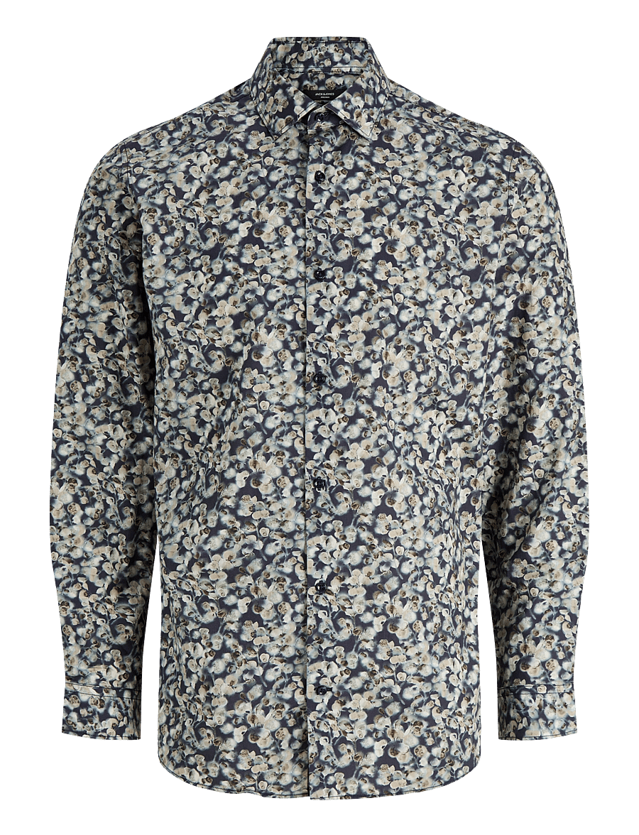 Jack & Jones - JPRBLAPARKER PRINT L/S SHIRT - gemusterte hemden - ancient scroll - 0
