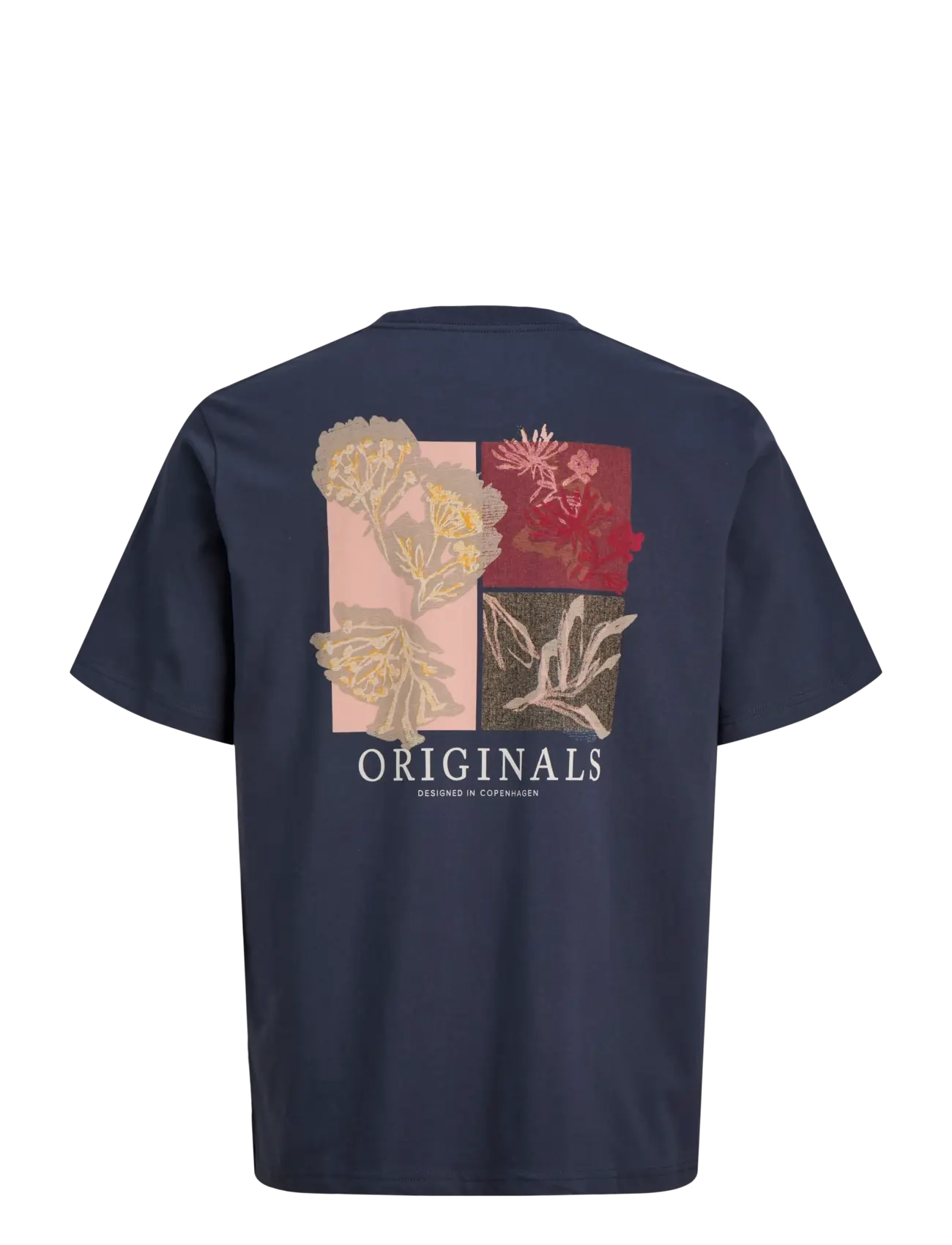 Jack & Jones - JORMONTAUK AOP BACK TEE SS CREW NECK SN - kurzärmelig - odyssey gray - 2