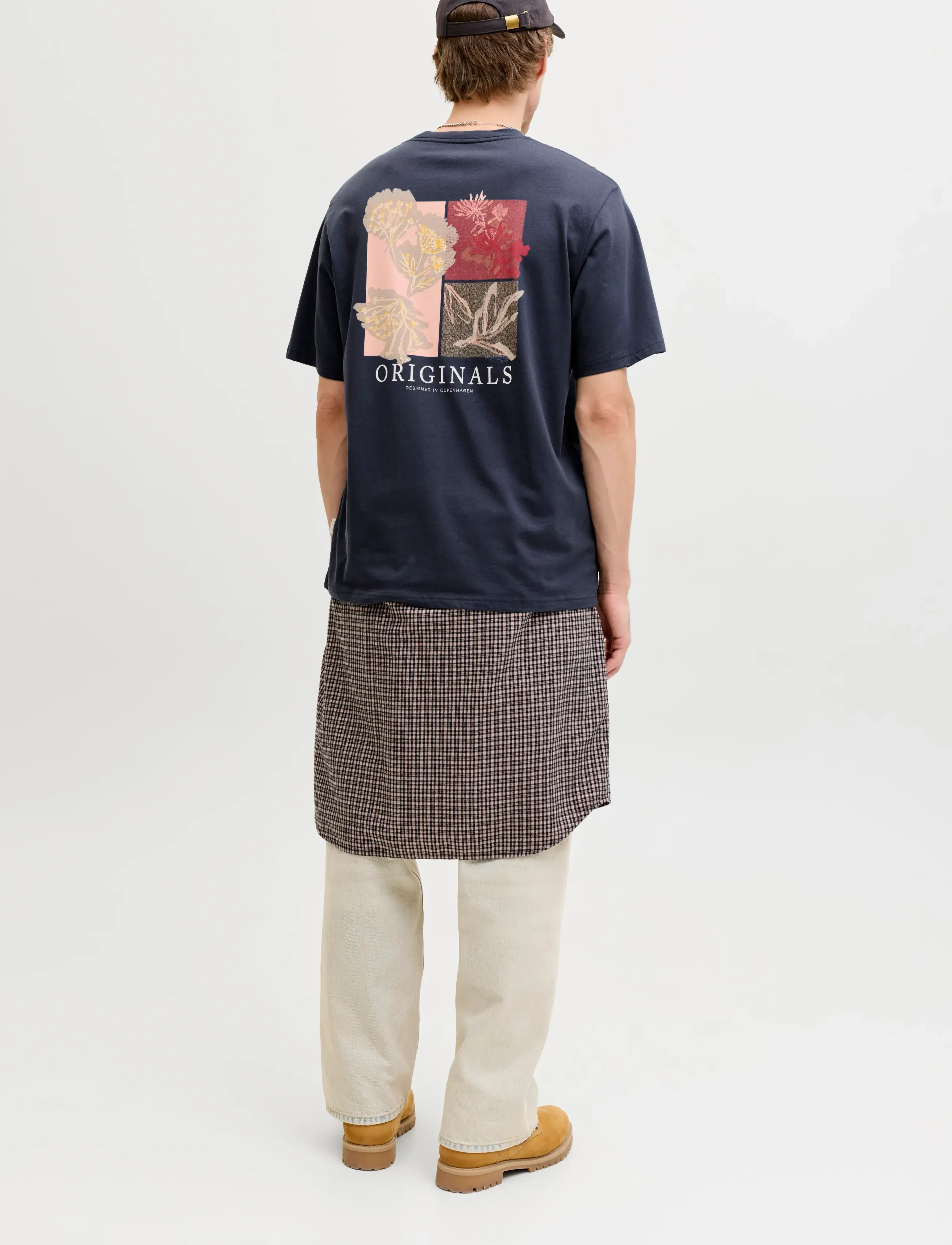 Jack & Jones - JORMONTAUK AOP BACK TEE SS CREW NECK SN - kurzärmelig - odyssey gray - 3