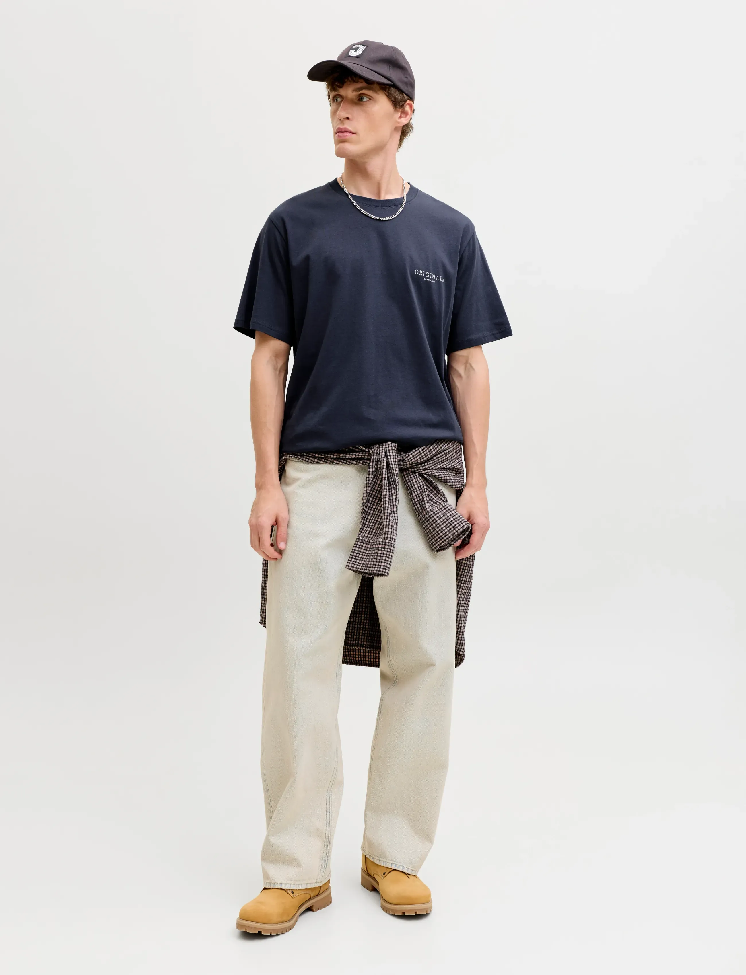 Jack & Jones - JORMONTAUK AOP BACK TEE SS CREW NECK SN - kurzärmelig - odyssey gray - 4