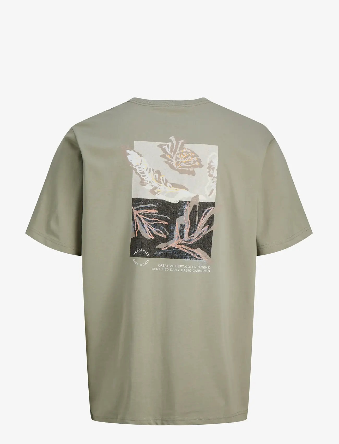 Jack & Jones - JORMONTAUK AOP BACK TEE SS CREW NECK SN - kortærmede t-shirts - seagrass - 2