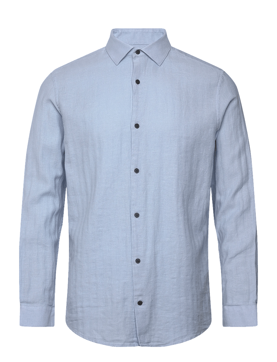Jack & Jones - JPRBLAPARKER LINEN BLEND L/S SHIRT - leinenhemden - chambray blue - 0