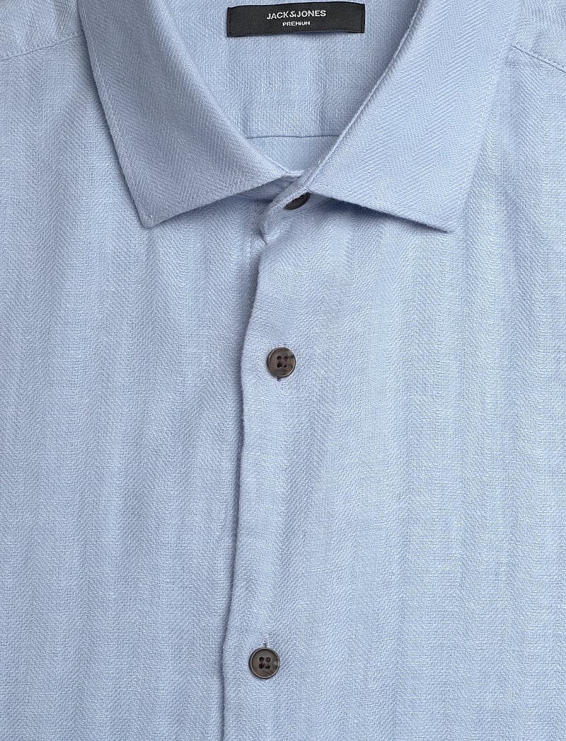 Jack & Jones - JPRBLAPARKER LINEN BLEND L/S SHIRT - hørskjorter - chambray blue - 2