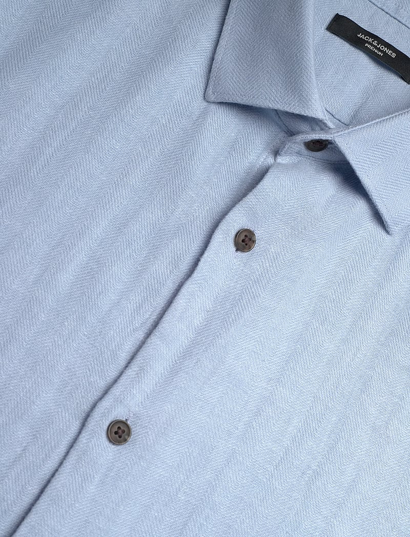 Jack & Jones - JPRBLAPARKER LINEN BLEND L/S SHIRT - hørskjorter - chambray blue - 3