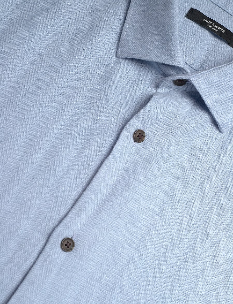 Jack & Jones - JPRBLAPARKER LINEN BLEND L/S SHIRT - leinenhemden - chambray blue - 3