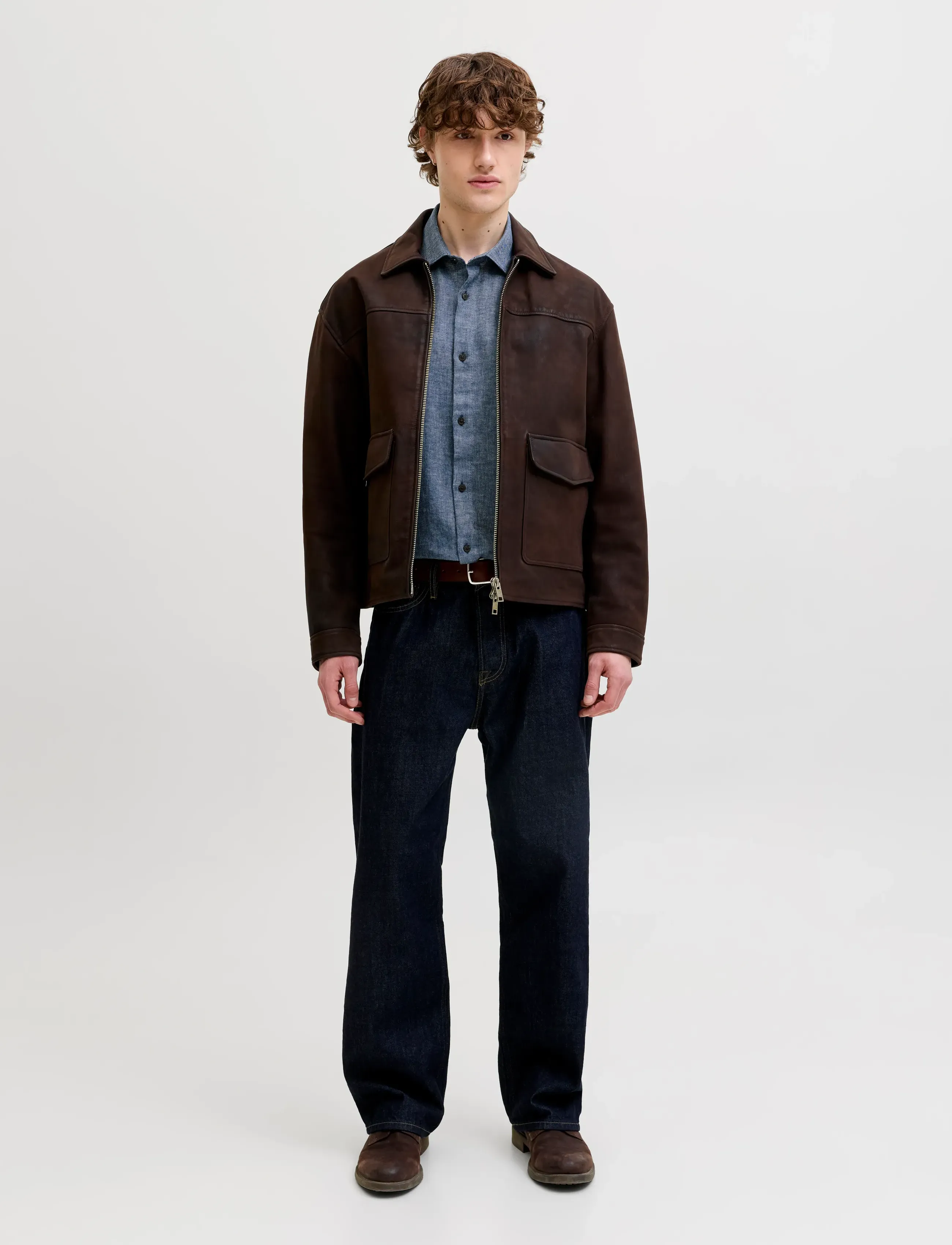 Jack & Jones - JPRBLAPARKER LINEN BLEND L/S SHIRT - chemises de lin - faded denim - 3