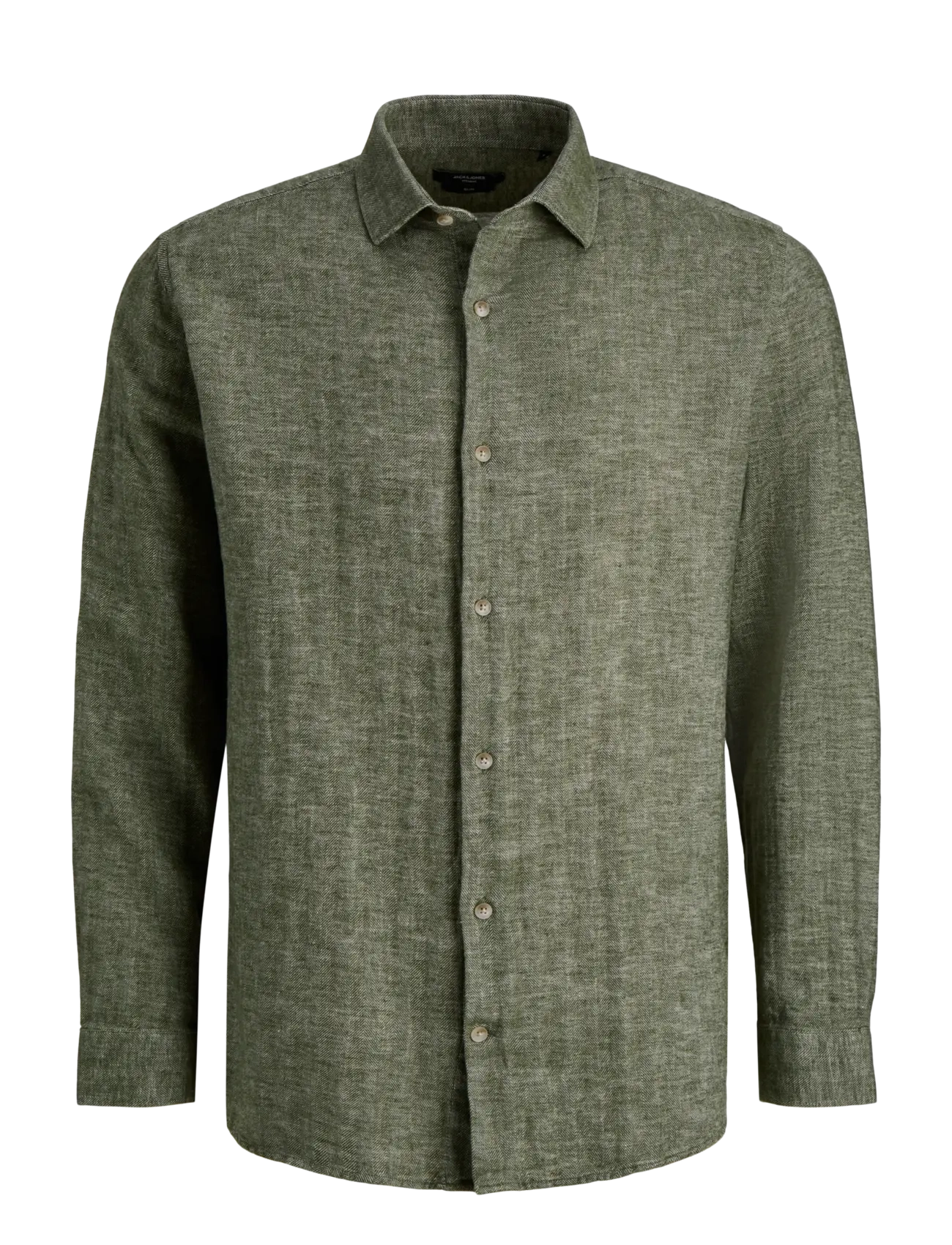 Jack & Jones JPRBLAPARKER LINEN BLEND L/S SHIRT - Jack & Jones - SMOKEY OLIVE / khaki/green