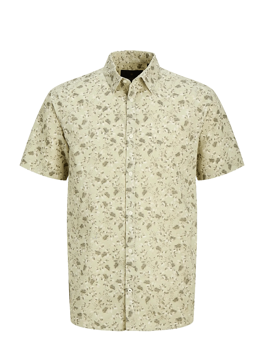 Jack & Jones - JPRBLASUMMER LINEN BL. PRINT SS SHIRT LN - hemden mit muster - alfalfa - 1