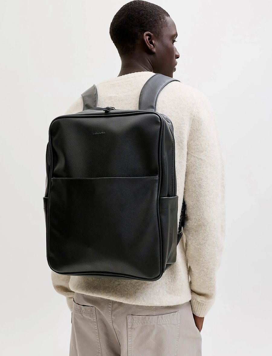 Jack & Jones - JACTATUM BACKPACK LN - Äripäeva seljakotid - black - 0