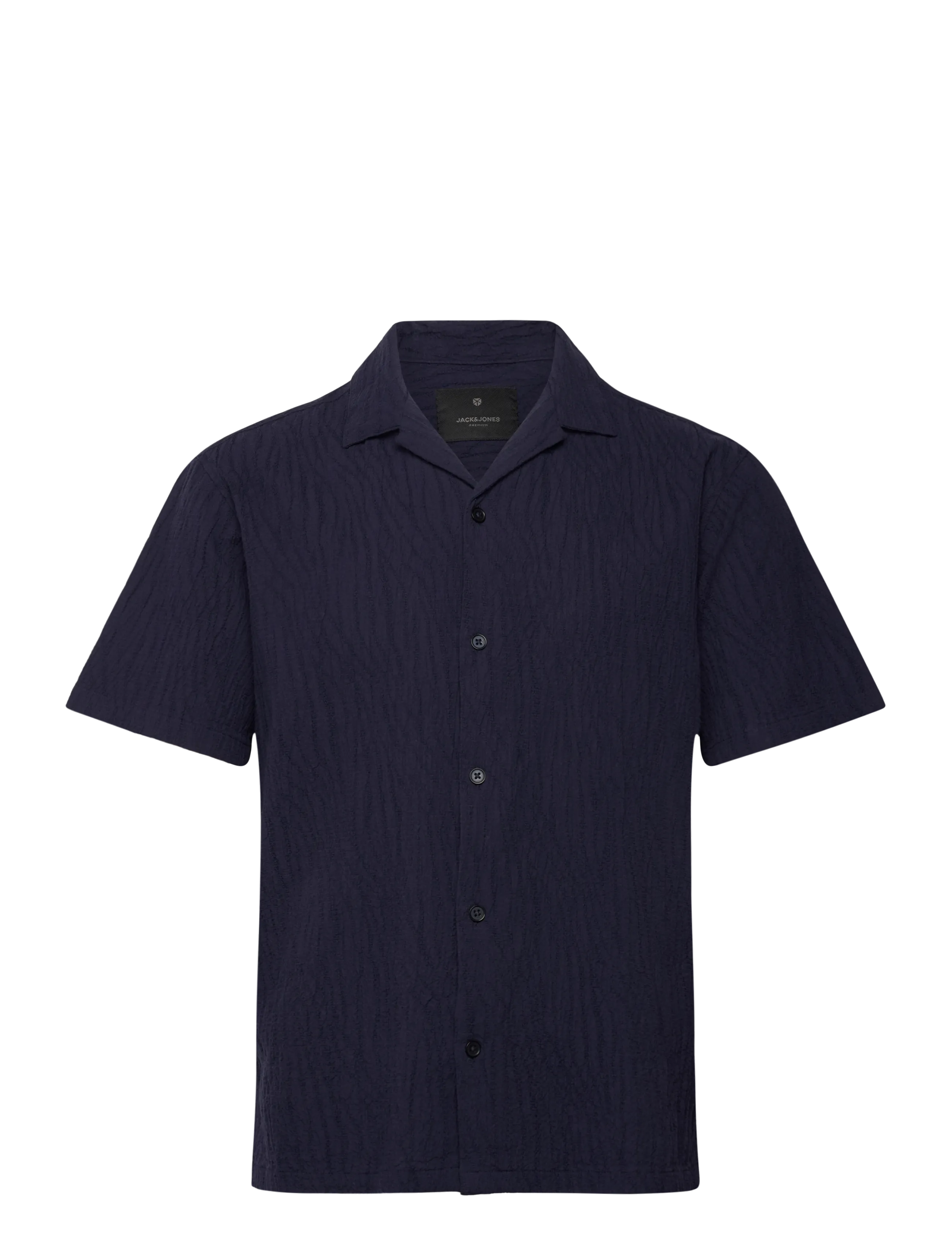 Jack & Jones JPRBLAJAKE JACQUARD S/S SHIRT - Shirts - NIGHT SKY / navy