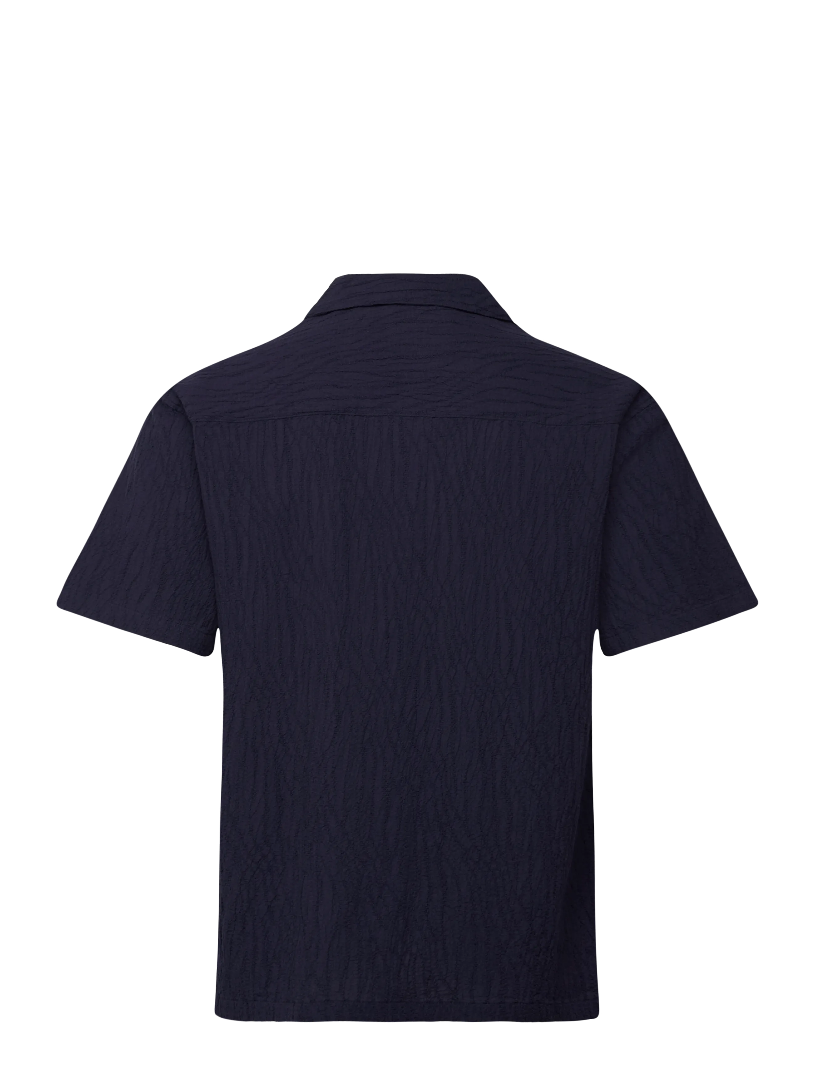 Jack & Jones - JPRBLAJAKE JACQUARD S/S SHIRT - kortærmede skjorter - night sky - 1