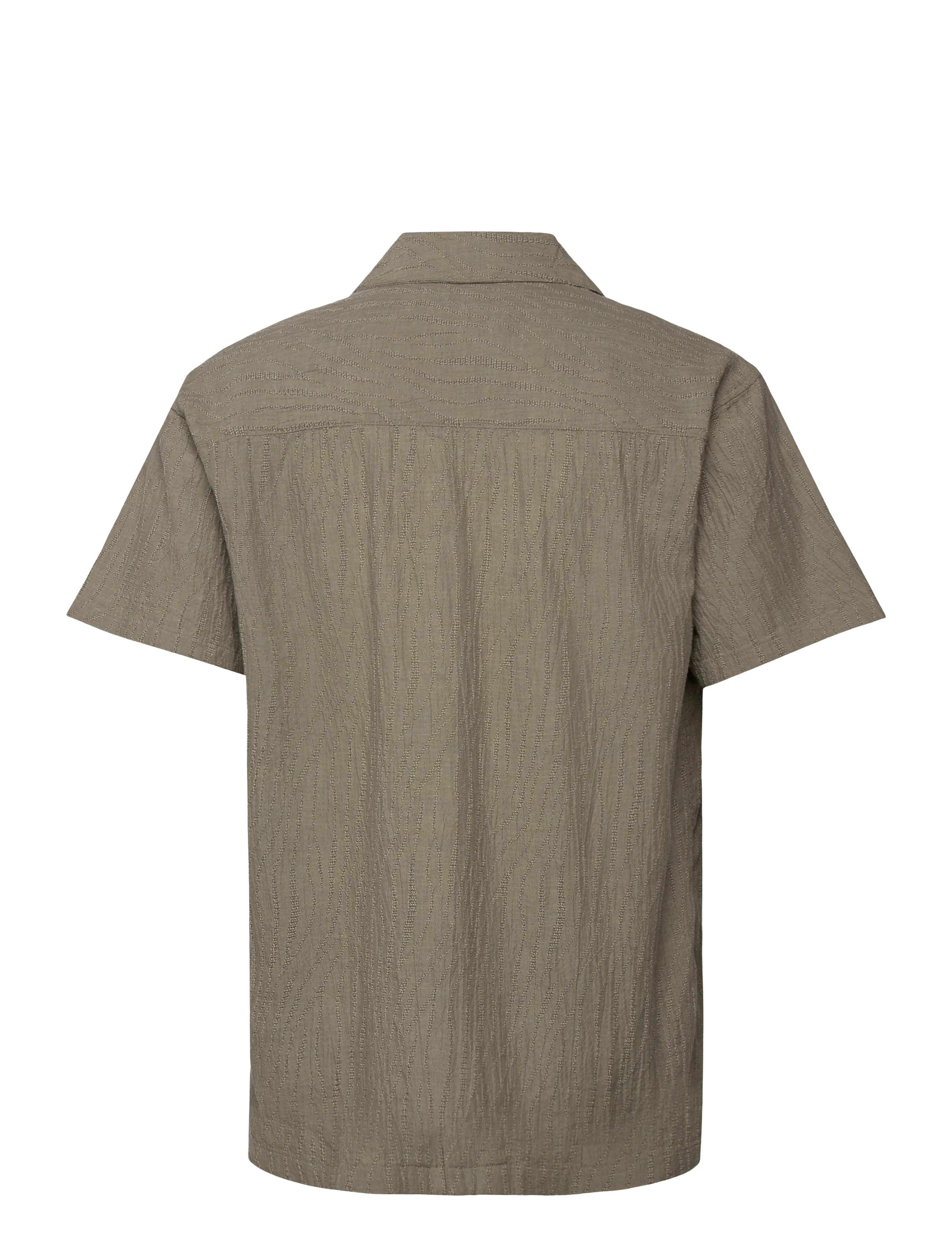 Jack & Jones - JPRBLAJAKE JACQUARD S/S SHIRT - chemises à manches courtes - smokey olive - 1