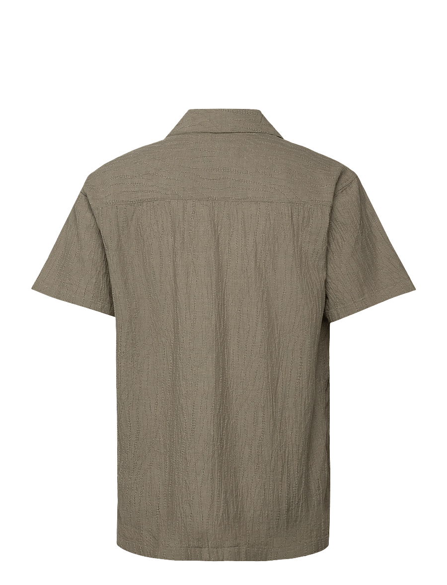 Jack & Jones - JPRBLAJAKE JACQUARD S/S SHIRT - chemises à manches courtes - smokey olive - 1