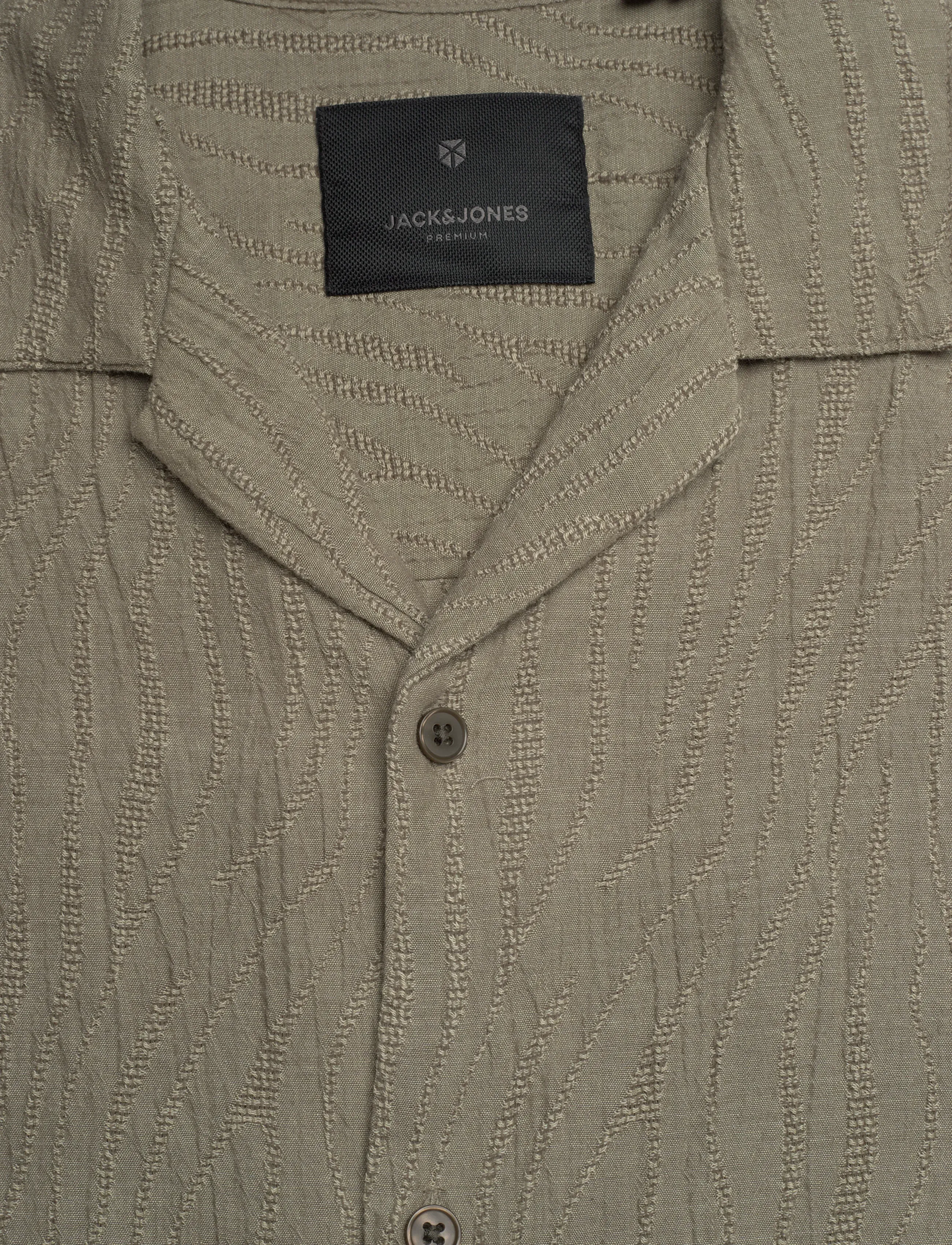 Jack & Jones - JPRBLAJAKE JACQUARD S/S SHIRT - chemises à manches courtes - smokey olive - 2