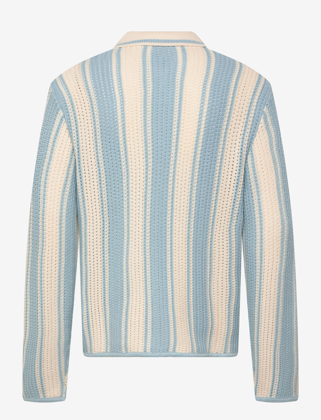 Jack & Jones - JORUPSTATE KNIT STRIPE POLO - polostrik - cashmere blue - 1