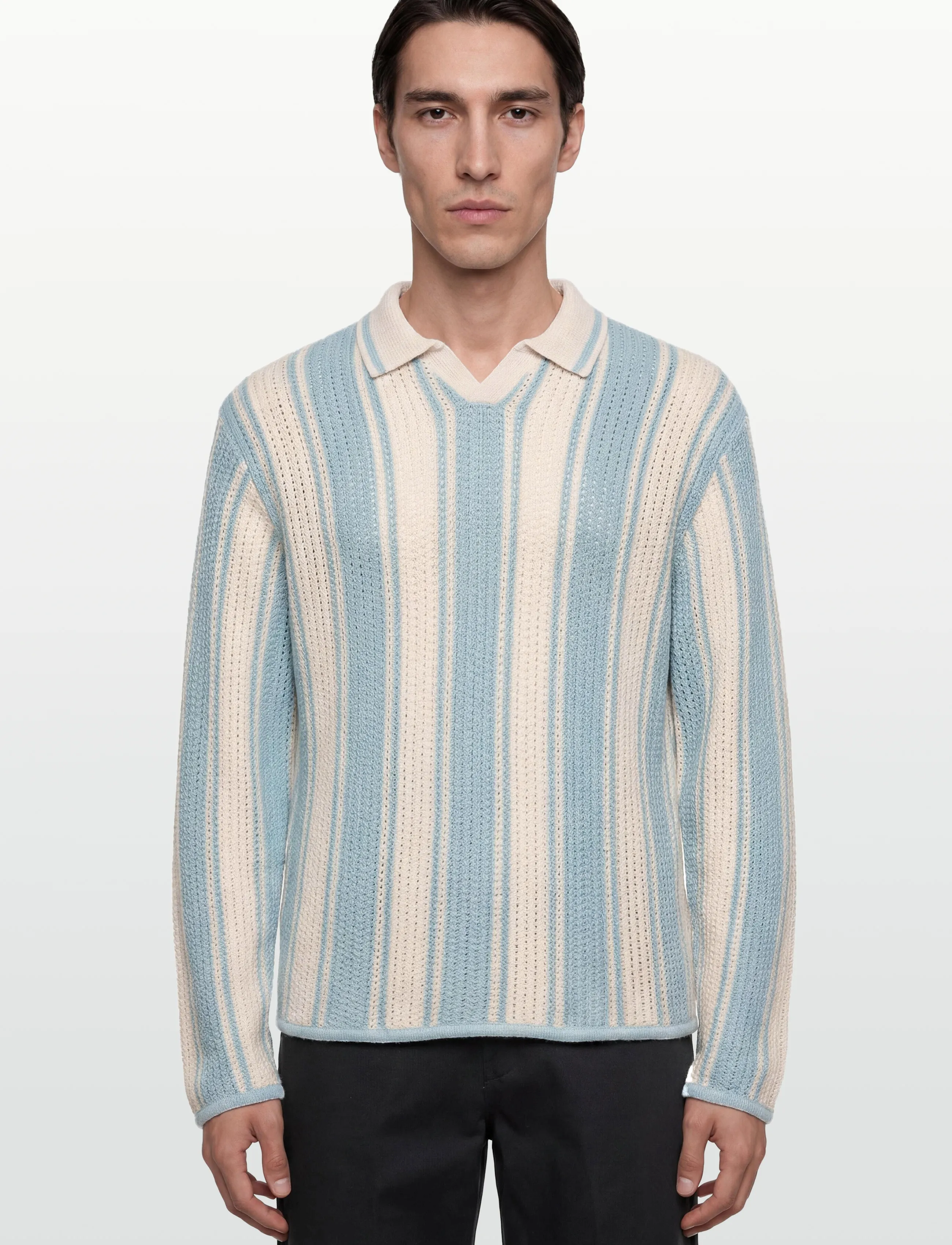 JACK & JONES Jorupstate Knit Stripe Polo pikéer herr – bild 2