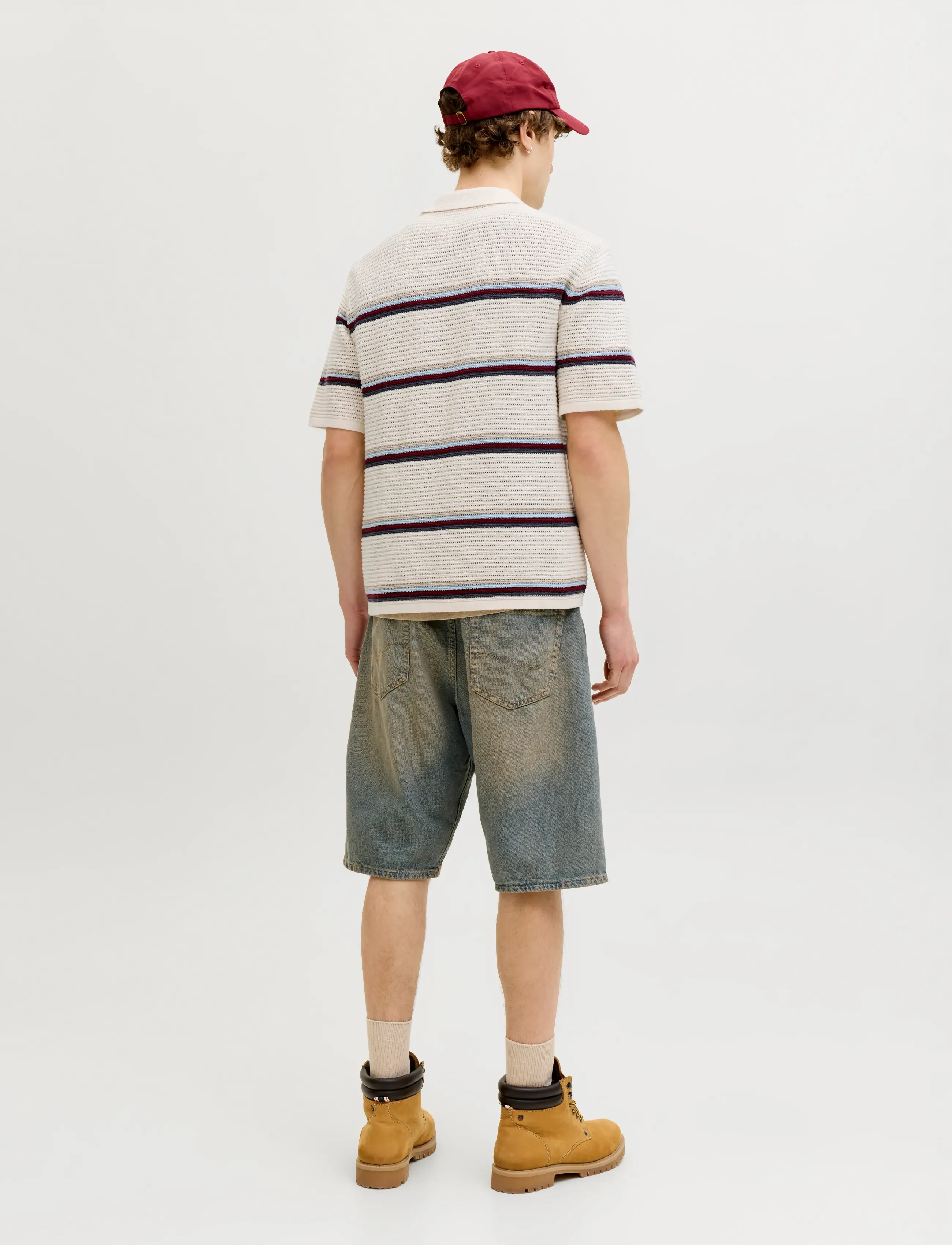 Jack & Jones - JORMAINE KNIT STRIPE POLO SN - kootud polosärgid - sea salt - 2