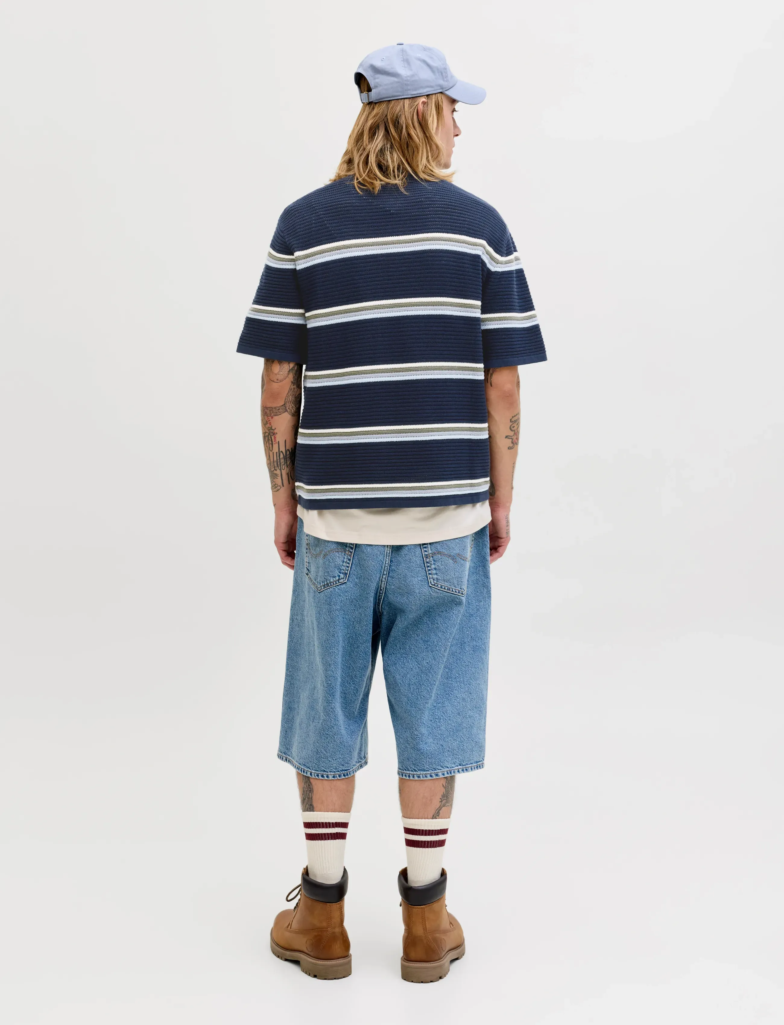 T-shirt 'JORMaine' nattblå / duvblå / pastellblå 3