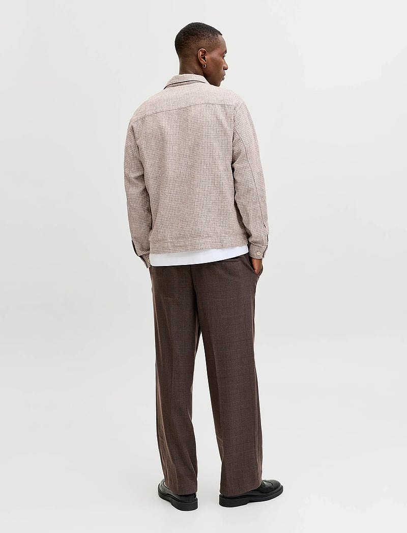 Jack & Jones - JPRBLAMATT LINEN BLEND L/S OVERSHIRT SN - kollektionen - aluminum - 2