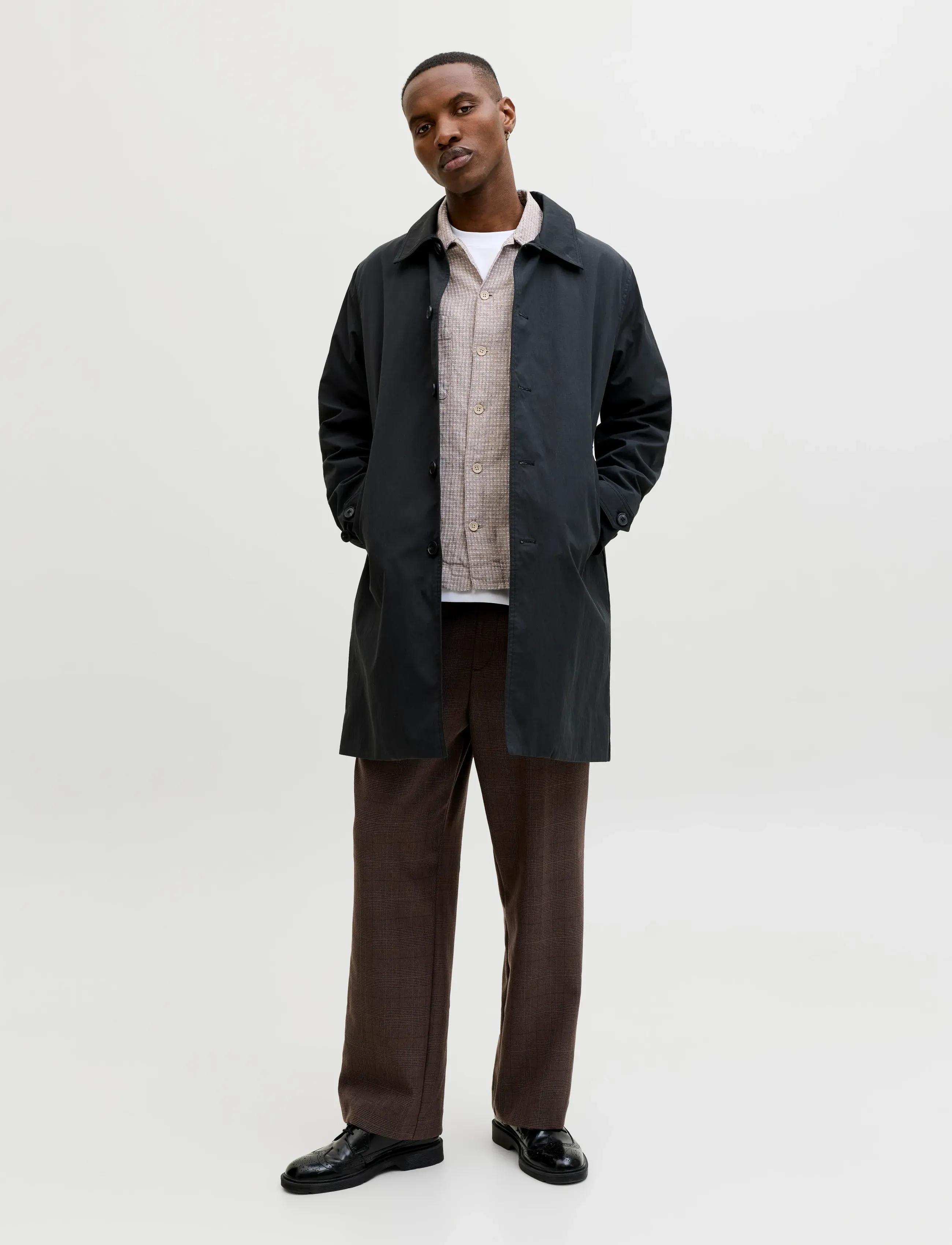 Jack & Jones - JPRBLAMATT LINEN BLEND L/S OVERSHIRT SN - kollektsioonid - aluminum - 3