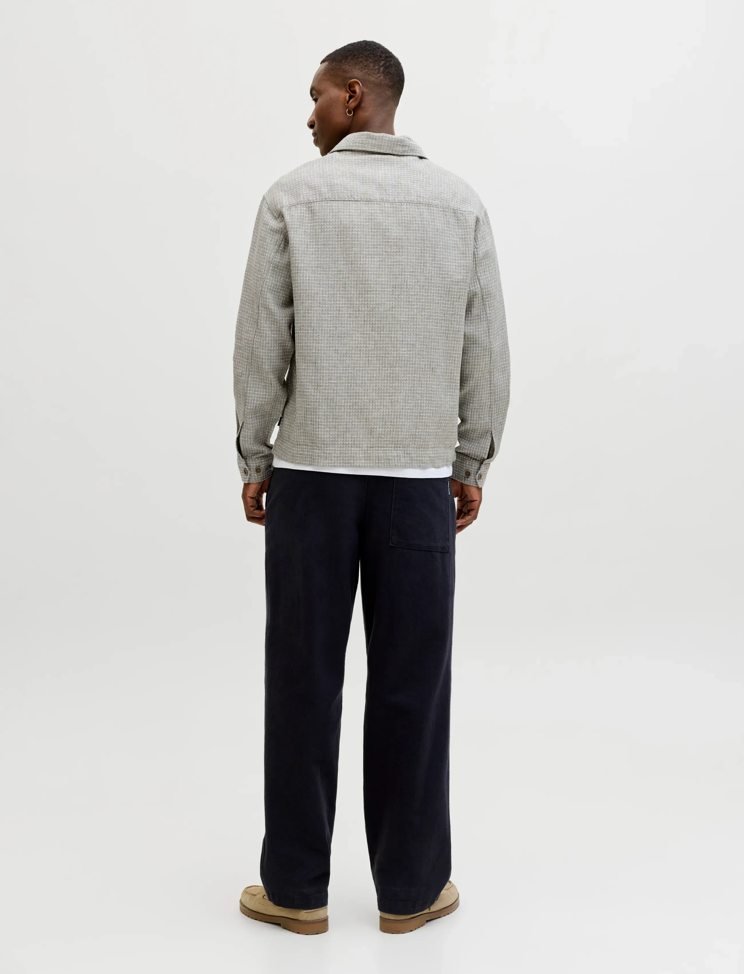 Jack & Jones - JPRBLAMATT LINEN BLEND L/S OVERSHIRT SN - nos éditoriaux - smokey olive - 2