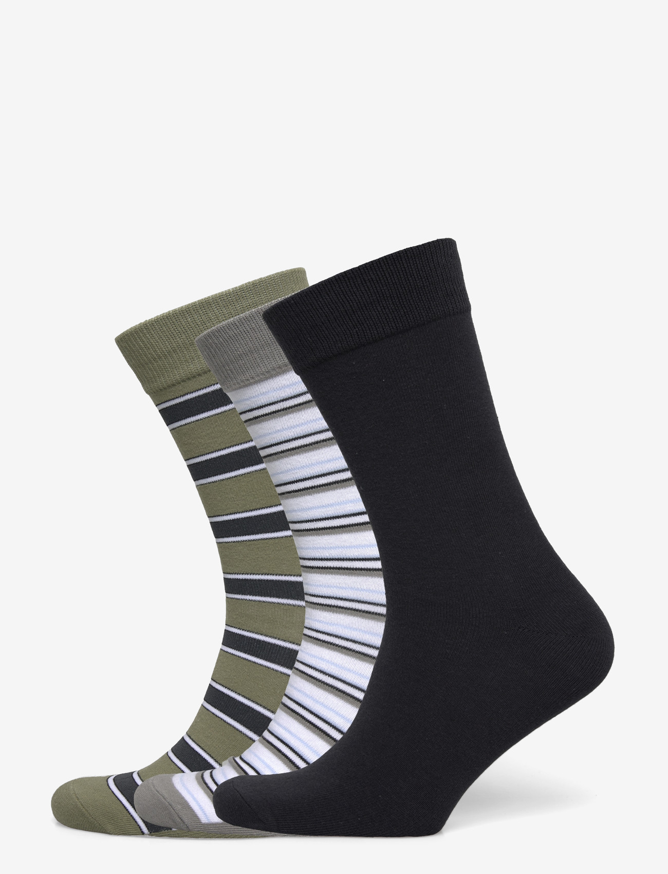 Jack & Jones - JACJEREMY STRIPED SOCKS 3 PACK - sokker - sea spray - 0