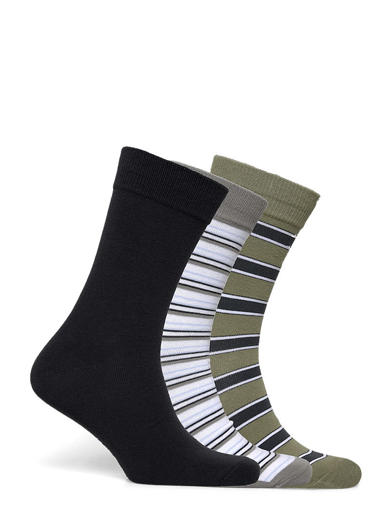 Jack & Jones - JACJEREMY STRIPED SOCKS 3 PACK - sokker - sea spray - 1