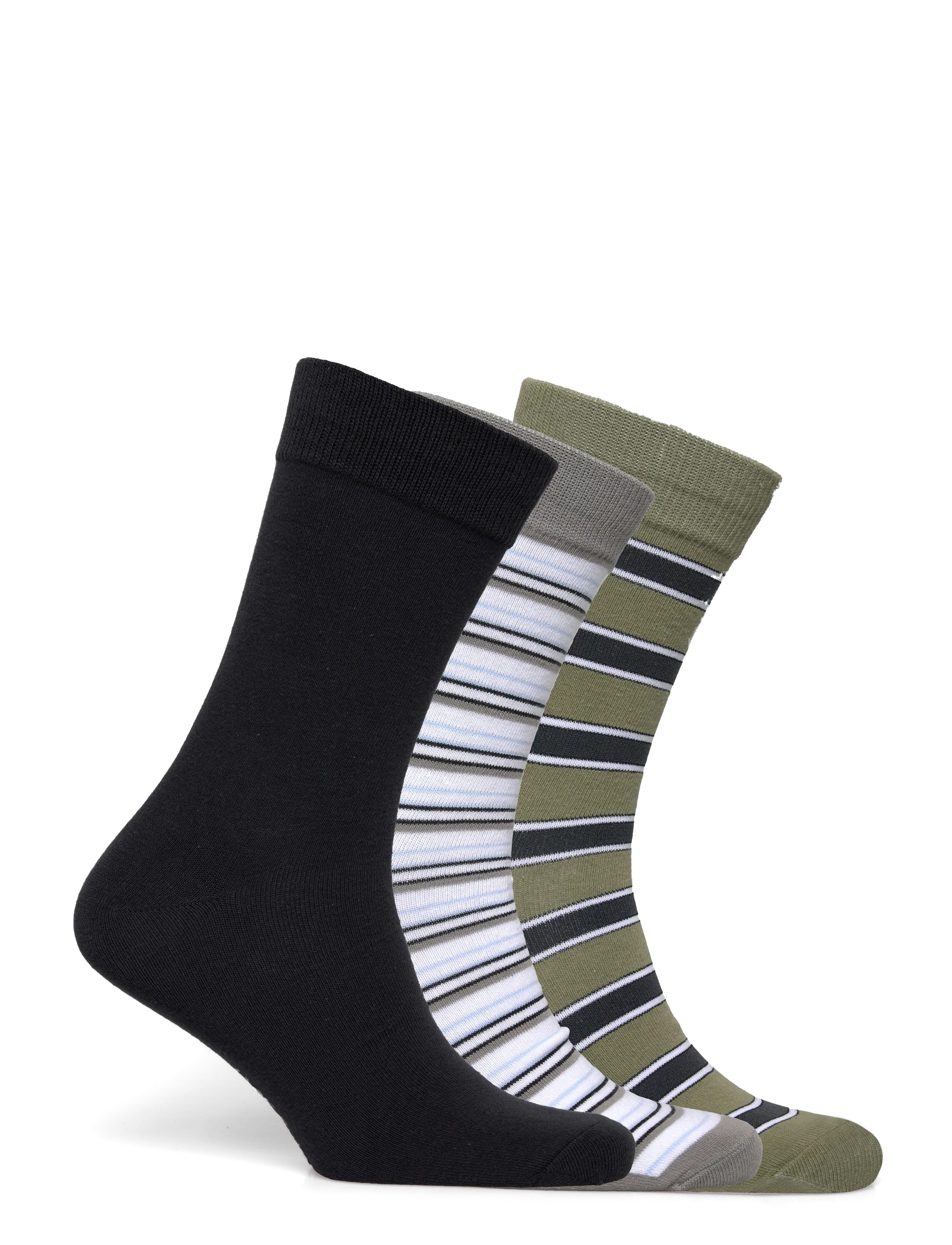Jack & Jones - JACJEREMY STRIPED SOCKS 3 PACK - laveste priser - sea spray - 1