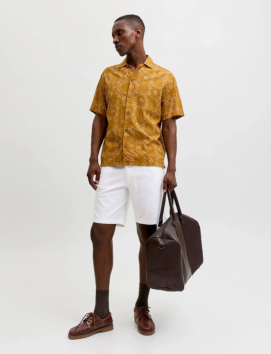 Jack & Jones - JPSTJAIDEN HYBRID BONDI JOG SHORT REG SN - casual shorts - white - 4