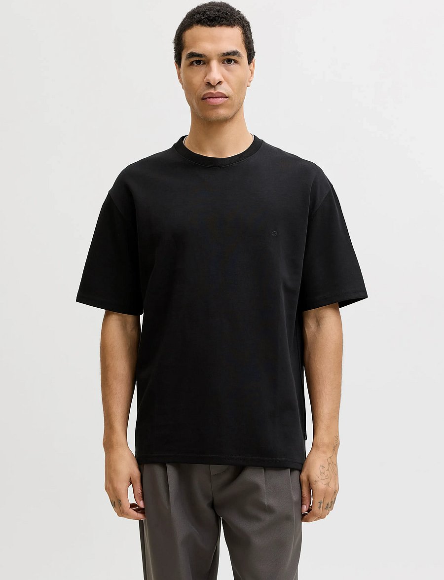 Jack & Jones - JPRBLAETHAN SS LOGO TEE SN - kurzärmelig - black - 0