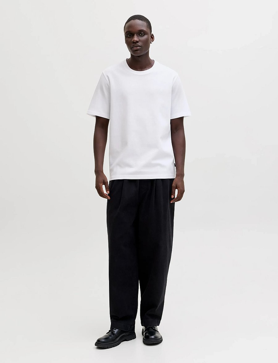 Jack & Jones - JPRBLAETHAN SS LOGO TEE SN - kurzärmelig - bright white - 4