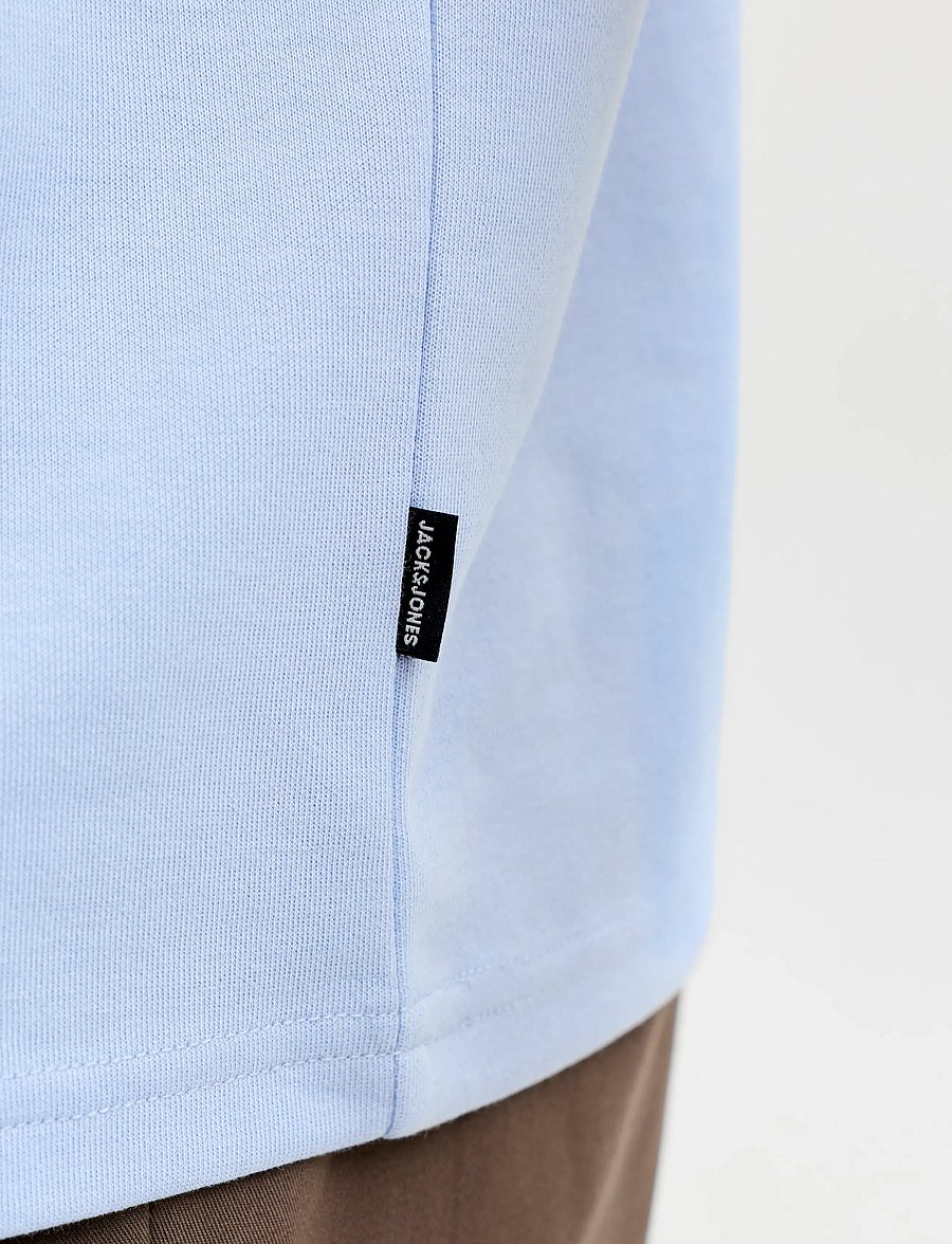 Jack & Jones - JPRBLAETHAN SS LOGO TEE SN - kurzärmelig - chambray blue - 4
