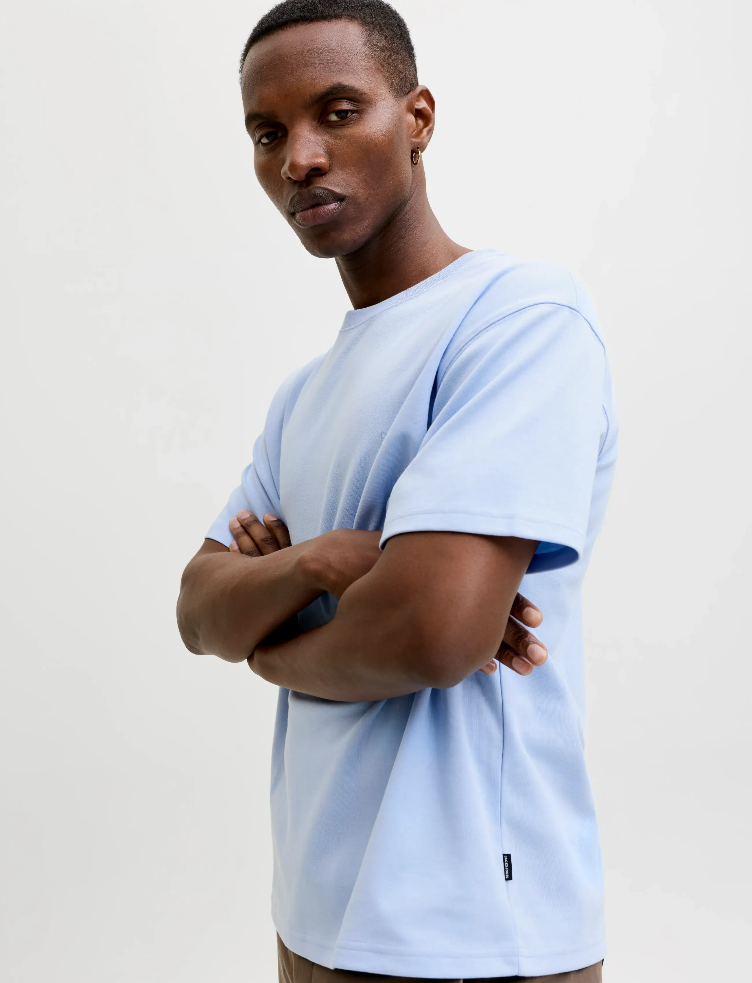 Jack & Jones - JPRBLAETHAN SS LOGO TEE SN - lühikeste varrukatega t-särgid - chambray blue - 5