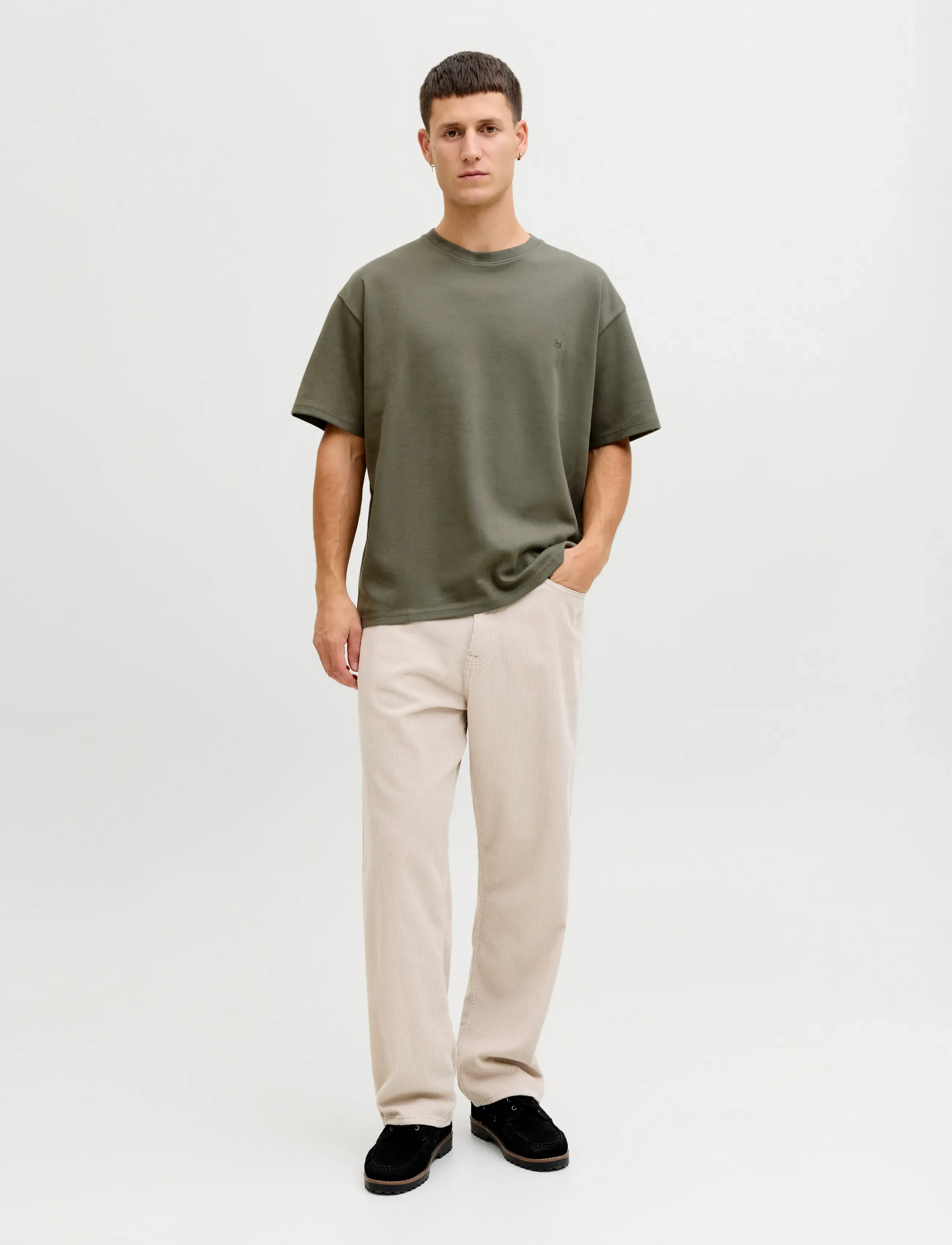 Jack & Jones - JPRBLAETHAN SS LOGO TEE SN - short-sleeved t-shirts - smokey olive - 3