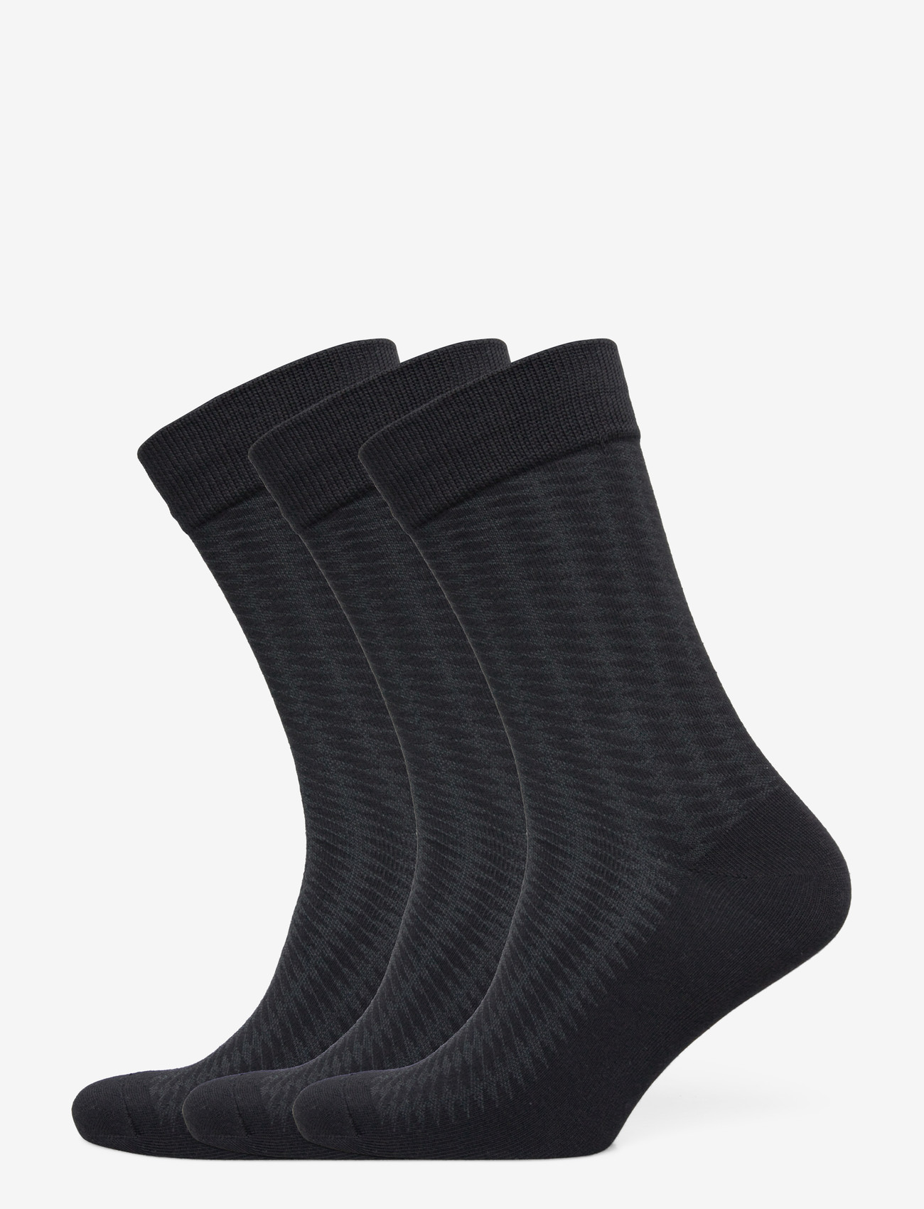 Jack & Jones - JACDIAMOND STRUCTURE SOCKS 3 PACK SN - laveste priser - black - 0