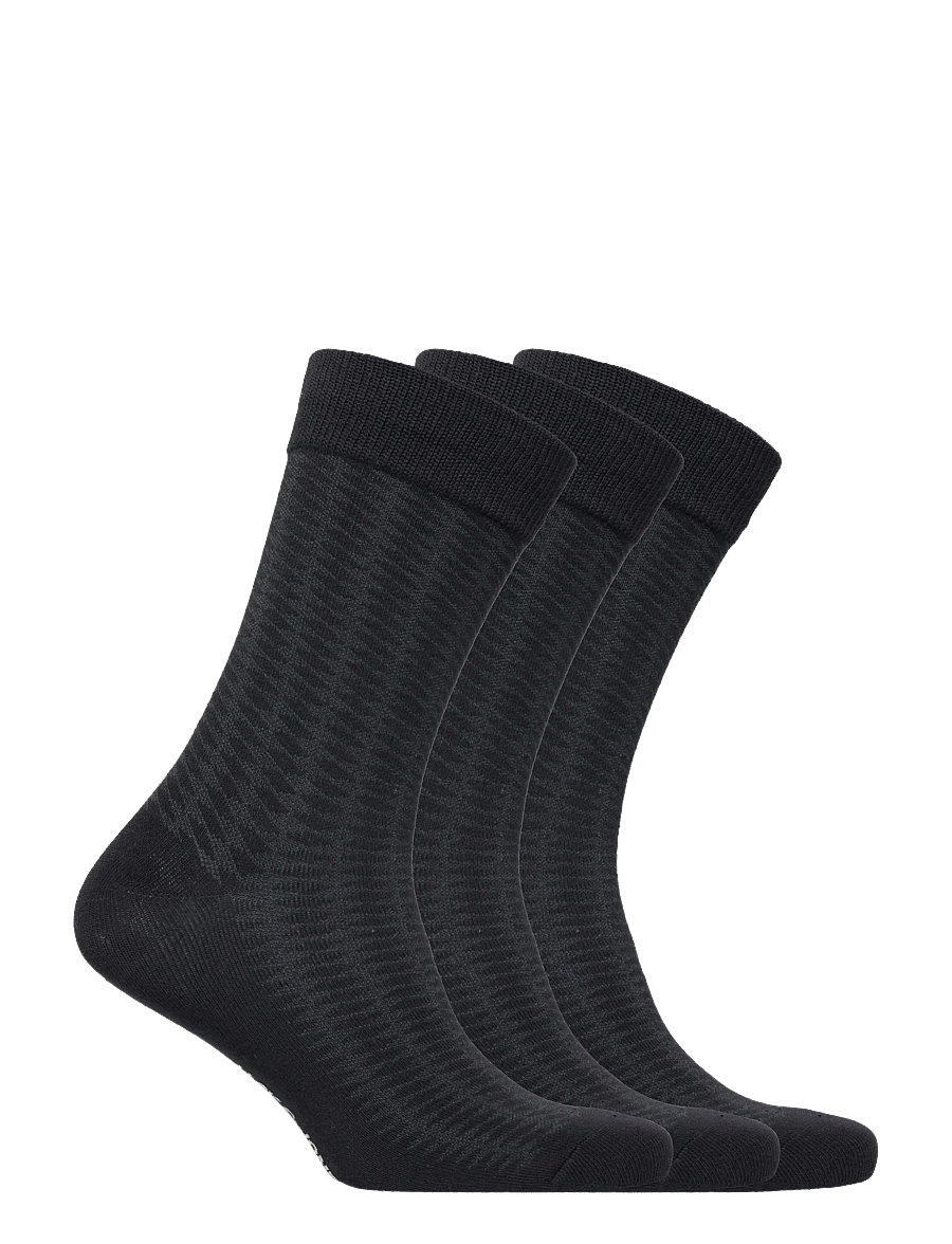 Jack & Jones - JACDIAMOND STRUCTURE SOCKS 3 PACK SN - tennissocken - black - 1