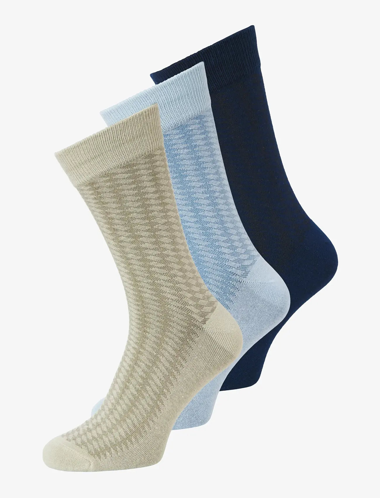 Jack & Jones - JACDIAMOND STRUCTURE SOCKS 3 PACK SN - vanliga strumpor - chambray blue - 0