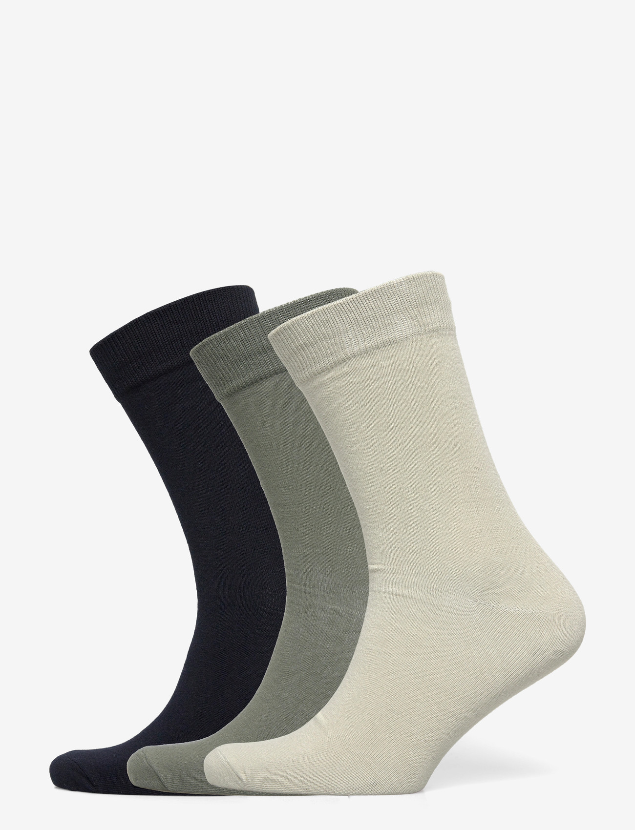 Jack & Jones - JACMAX SOLID SOCKS 3 PACK - crew socks - smokey olive - 0