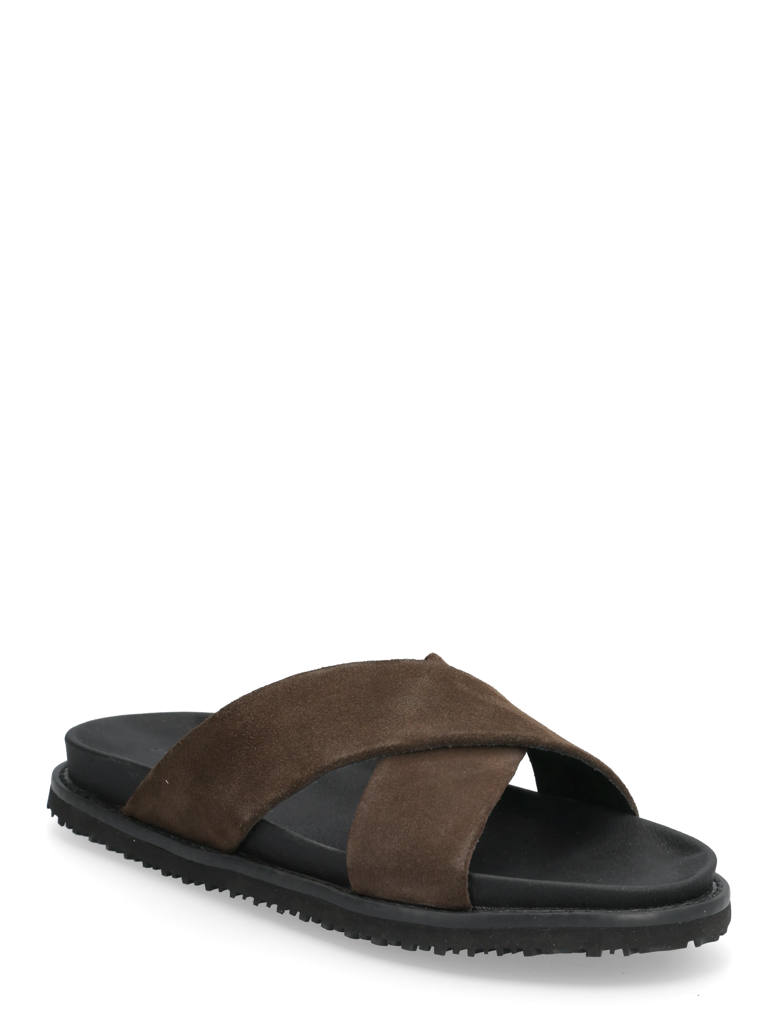Jack & Jones JFWNICE SUEDE SANDAL - Sommersko - COCOA BROWN / brown