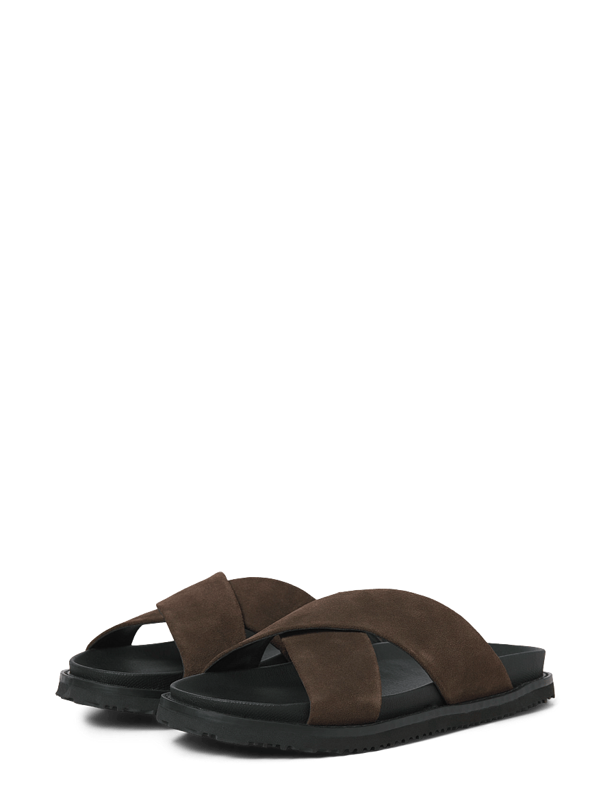 Jack & Jones - JFWNICE SUEDE SANDAL - kollektsioonid - cocoa brown - 0