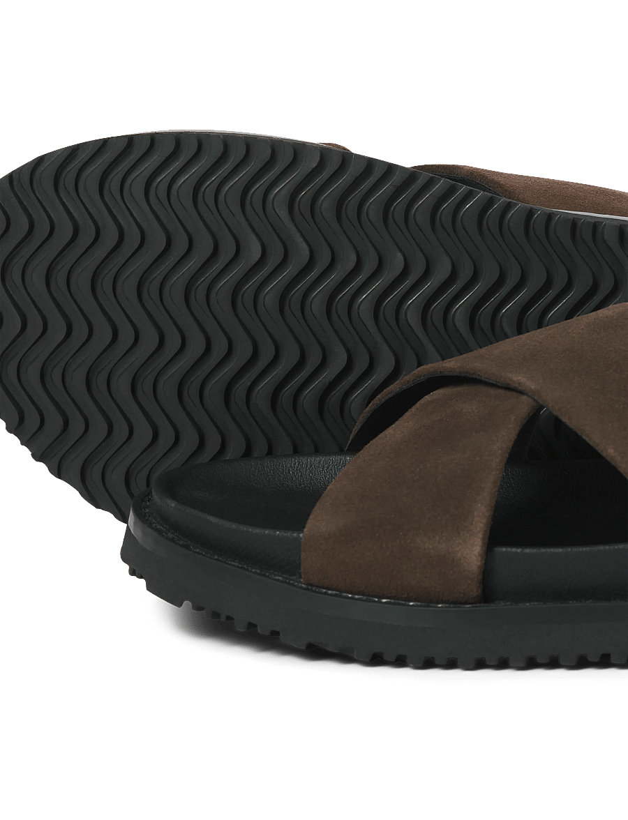 Jack & Jones - JFWNICE SUEDE SANDAL - kollektsioonid - cocoa brown - 5